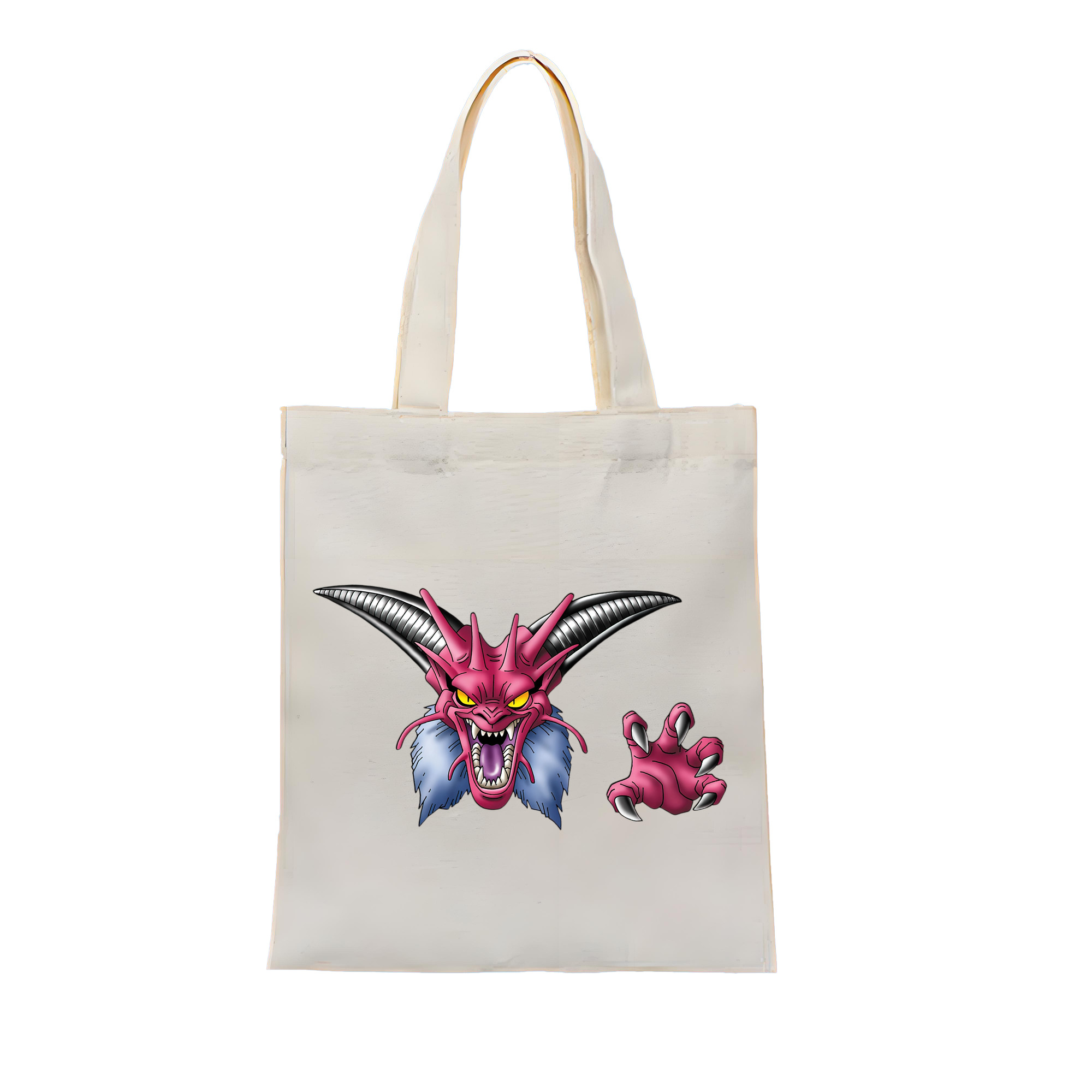（画像用） ドラゴンクエスト Doragon Kuesuto Dragon Quest 縦型キャンバス生地手提げバッグ　トートバッグ
