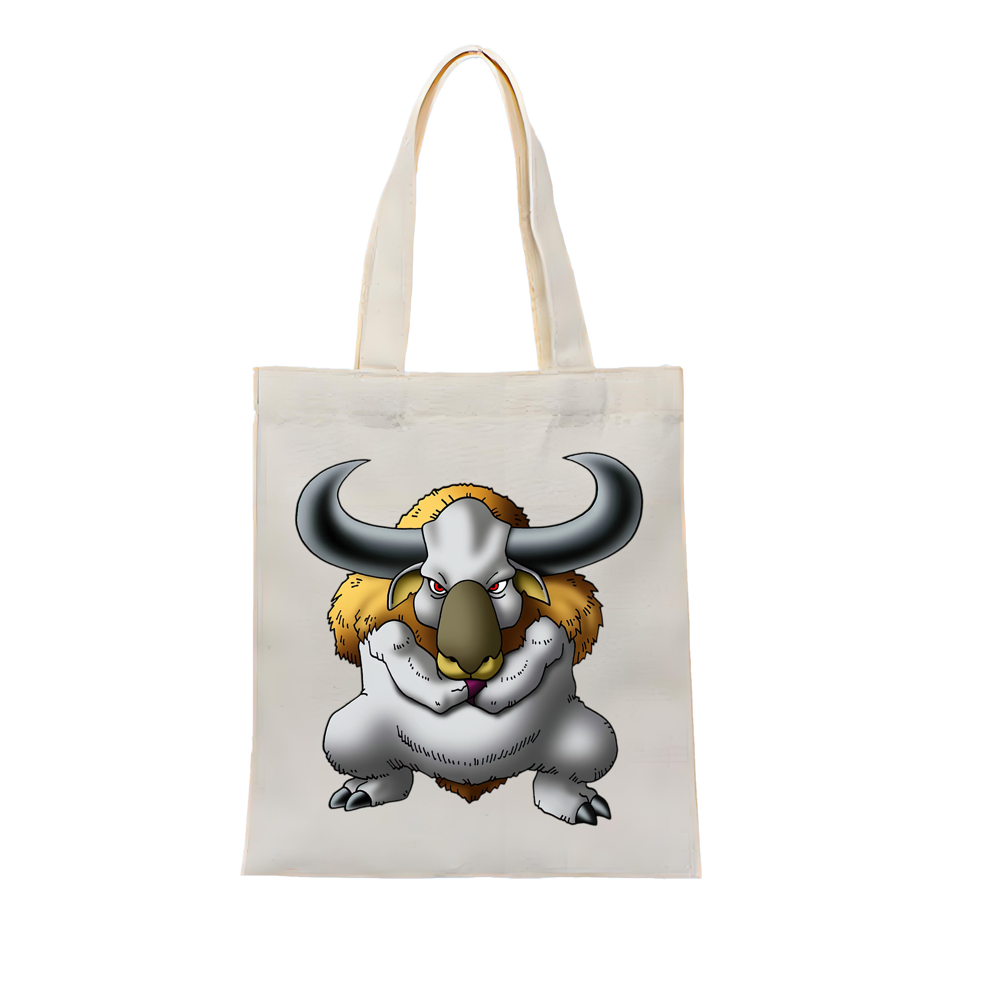（画像用） ドラゴンクエスト Doragon Kuesuto Dragon Quest 縦型キャンバス生地手提げバッグ　トートバッグ