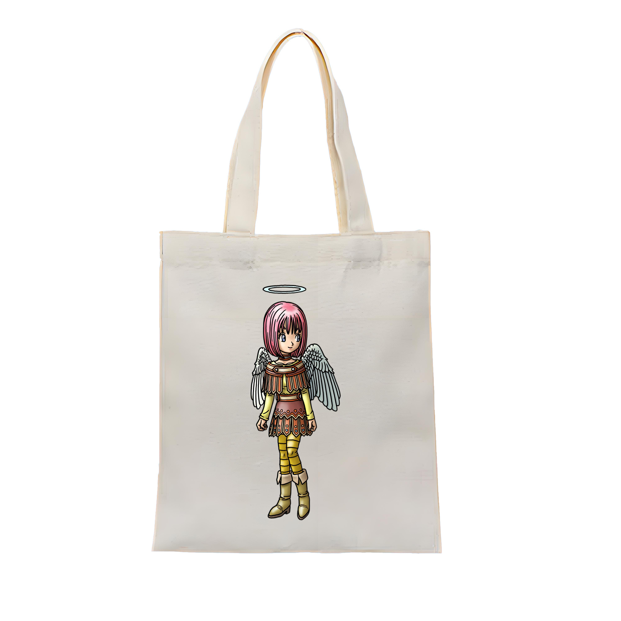 （画像用） ドラゴンクエスト Doragon Kuesuto Dragon Quest 縦型キャンバス生地手提げバッグ　トートバッグ
