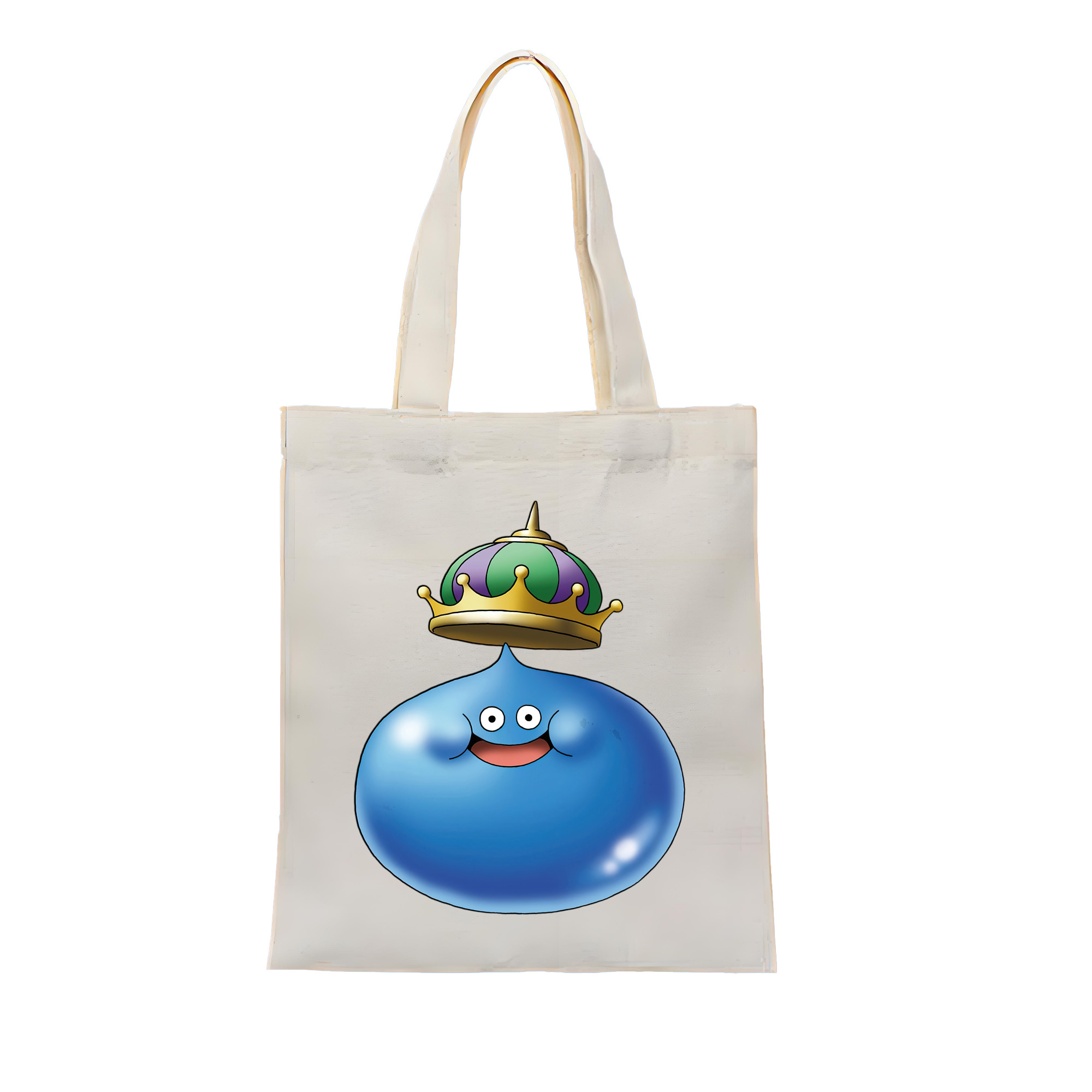 （画像用） ドラゴンクエスト Doragon Kuesuto Dragon Quest 縦型キャンバス生地手提げバッグ　トートバッグ