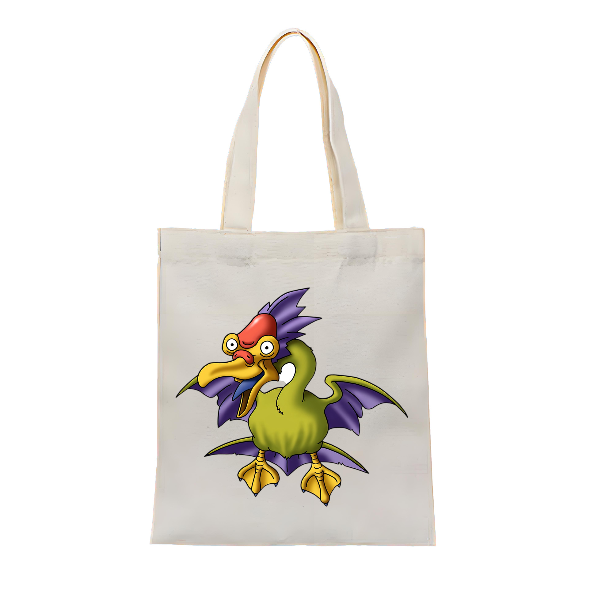 （画像用） ドラゴンクエスト Doragon Kuesuto Dragon Quest 縦型キャンバス生地手提げバッグ　トートバッグ