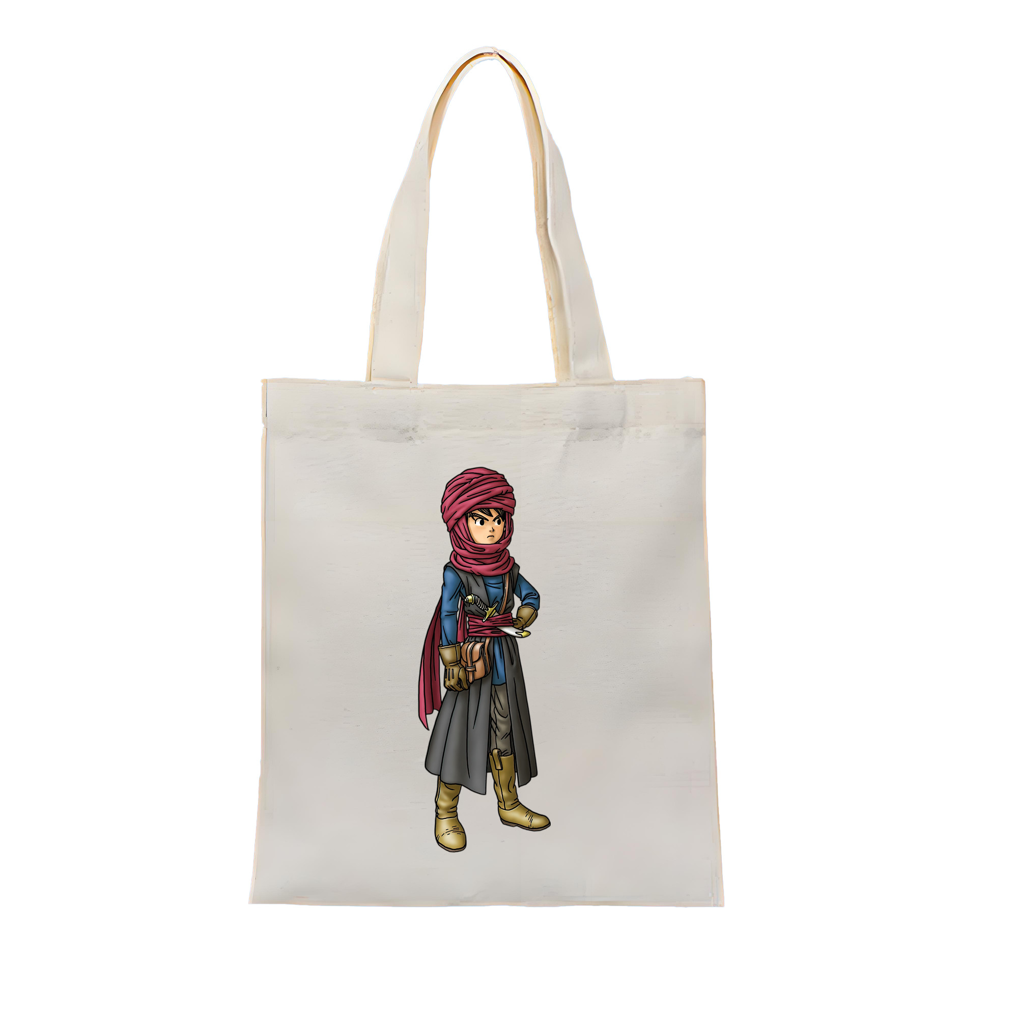 （画像用） ドラゴンクエスト Doragon Kuesuto Dragon Quest 縦型キャンバス生地手提げバッグ　トートバッグ