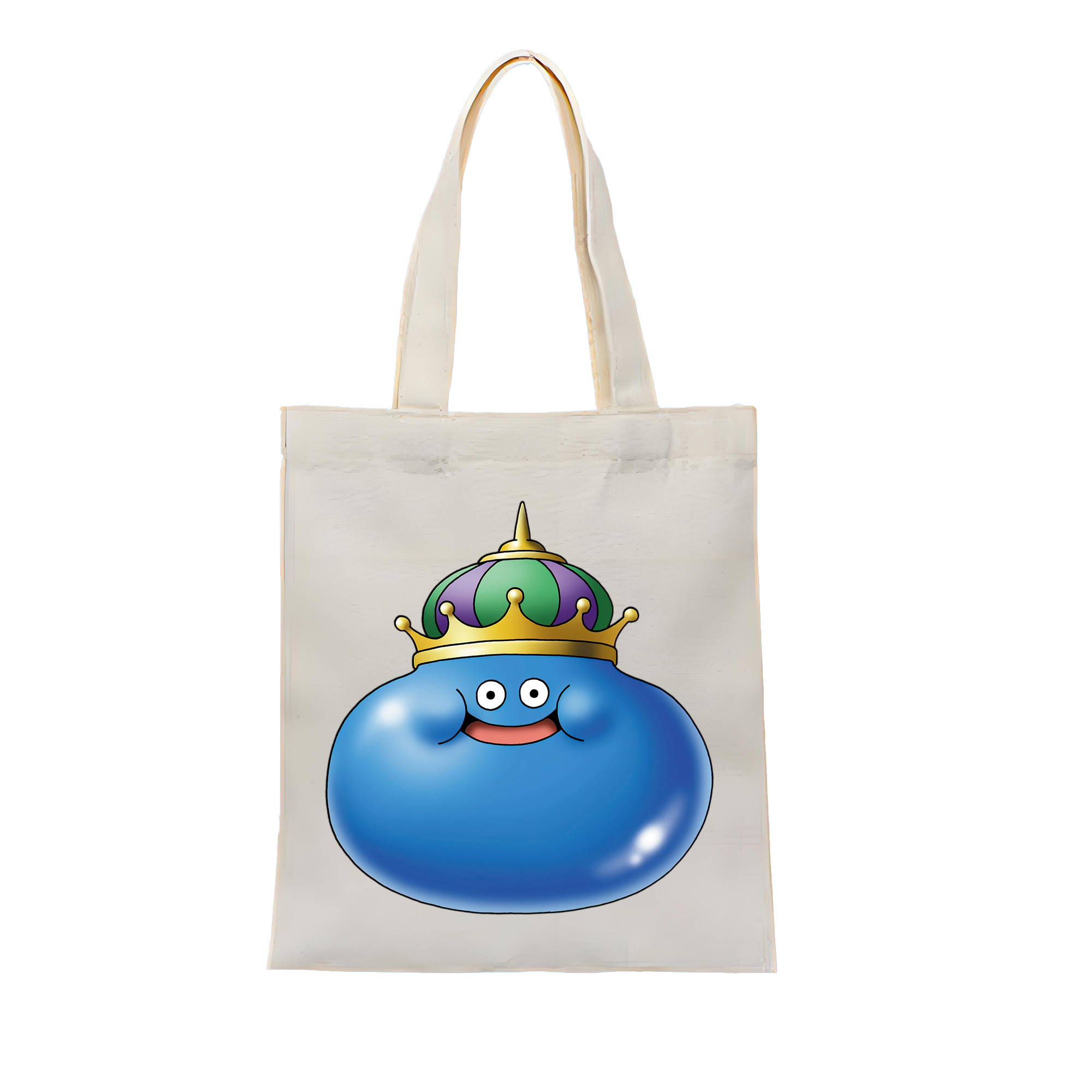 （画像用） ドラゴンクエスト Doragon Kuesuto Dragon Quest 縦型キャンバス生地手提げバッグ　トートバッグ