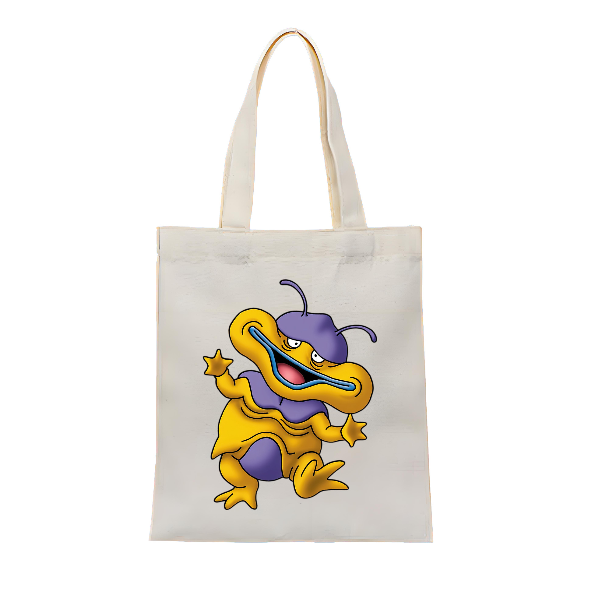 （画像用） ドラゴンクエスト Doragon Kuesuto Dragon Quest 縦型キャンバス生地手提げバッグ　トートバッグ