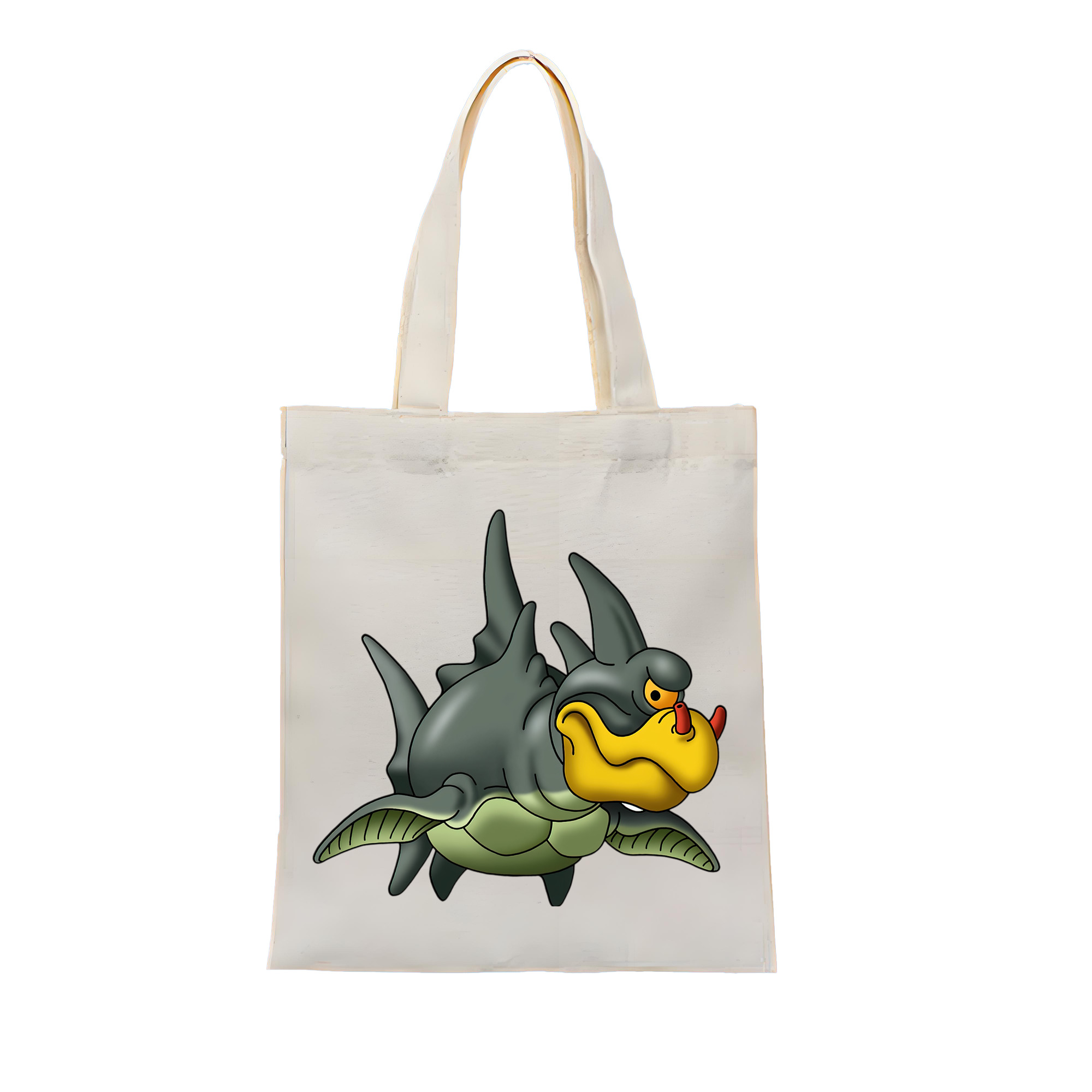 （画像用） ドラゴンクエスト Doragon Kuesuto Dragon Quest 縦型キャンバス生地手提げバッグ　トートバッグ