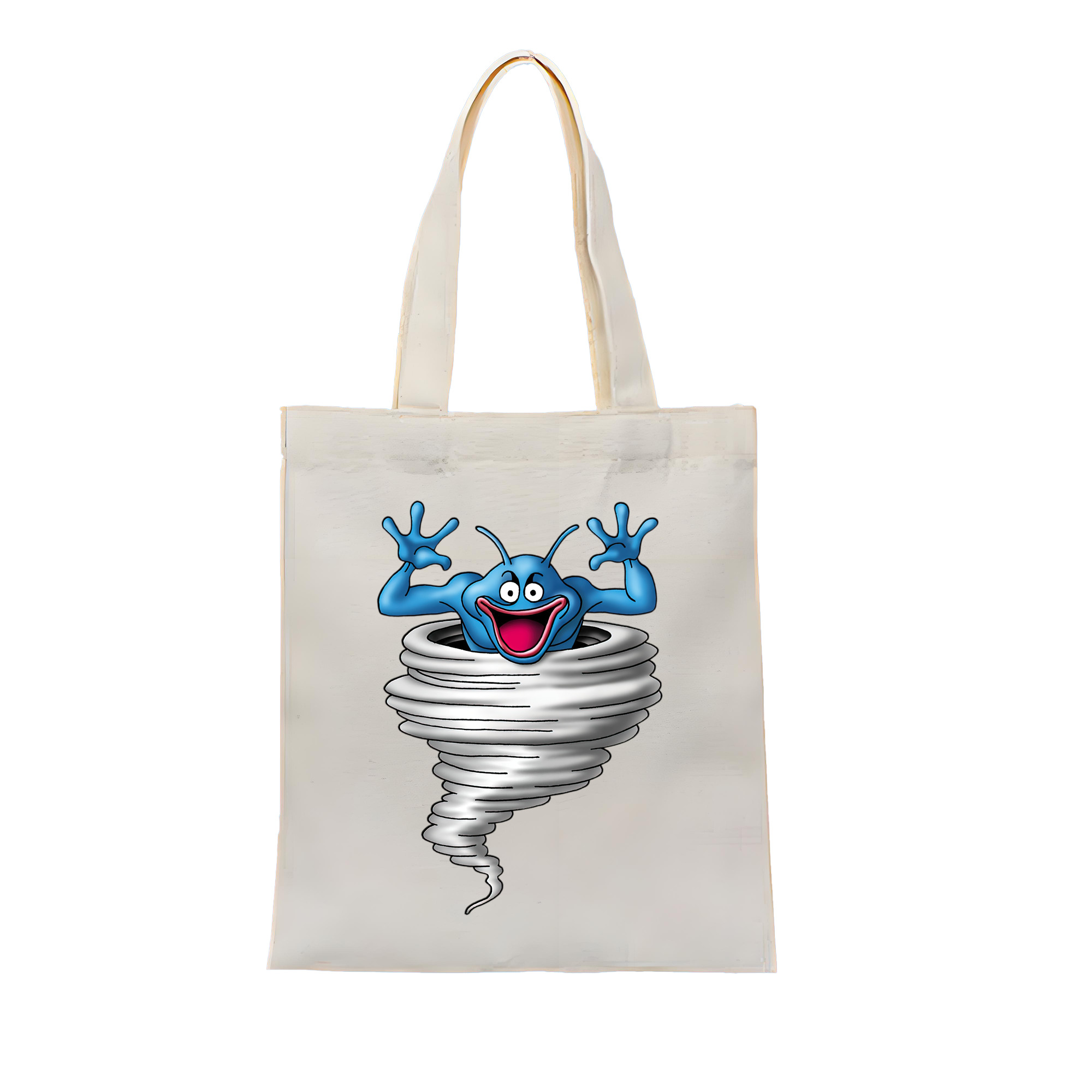 （画像用） ドラゴンクエスト Doragon Kuesuto Dragon Quest 縦型キャンバス生地手提げバッグ　トートバッグ