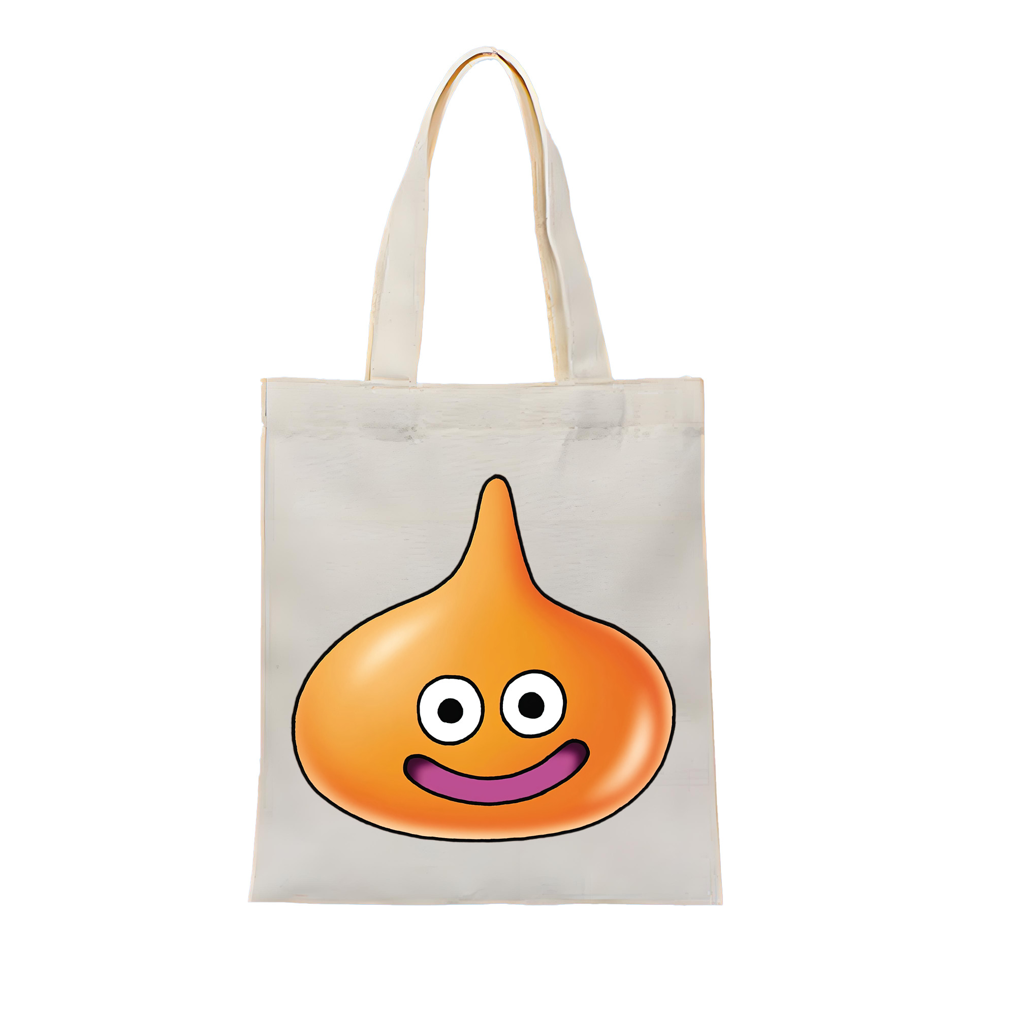 （画像用） ドラゴンクエスト Doragon Kuesuto Dragon Quest 縦型キャンバス生地手提げバッグ　トートバッグ