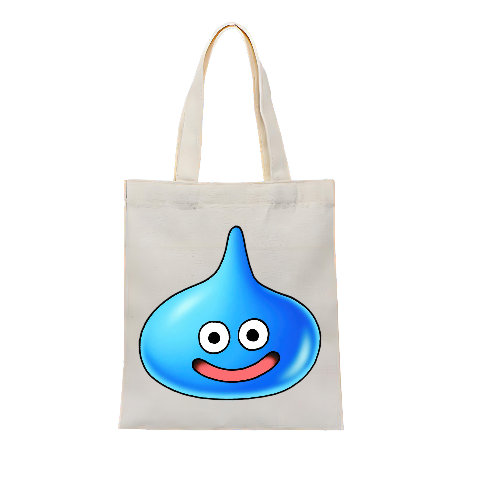 （画像用） ドラゴンクエスト Doragon Kuesuto Dragon Quest 縦型キャンバス生地手提げバッグ　トートバッグ