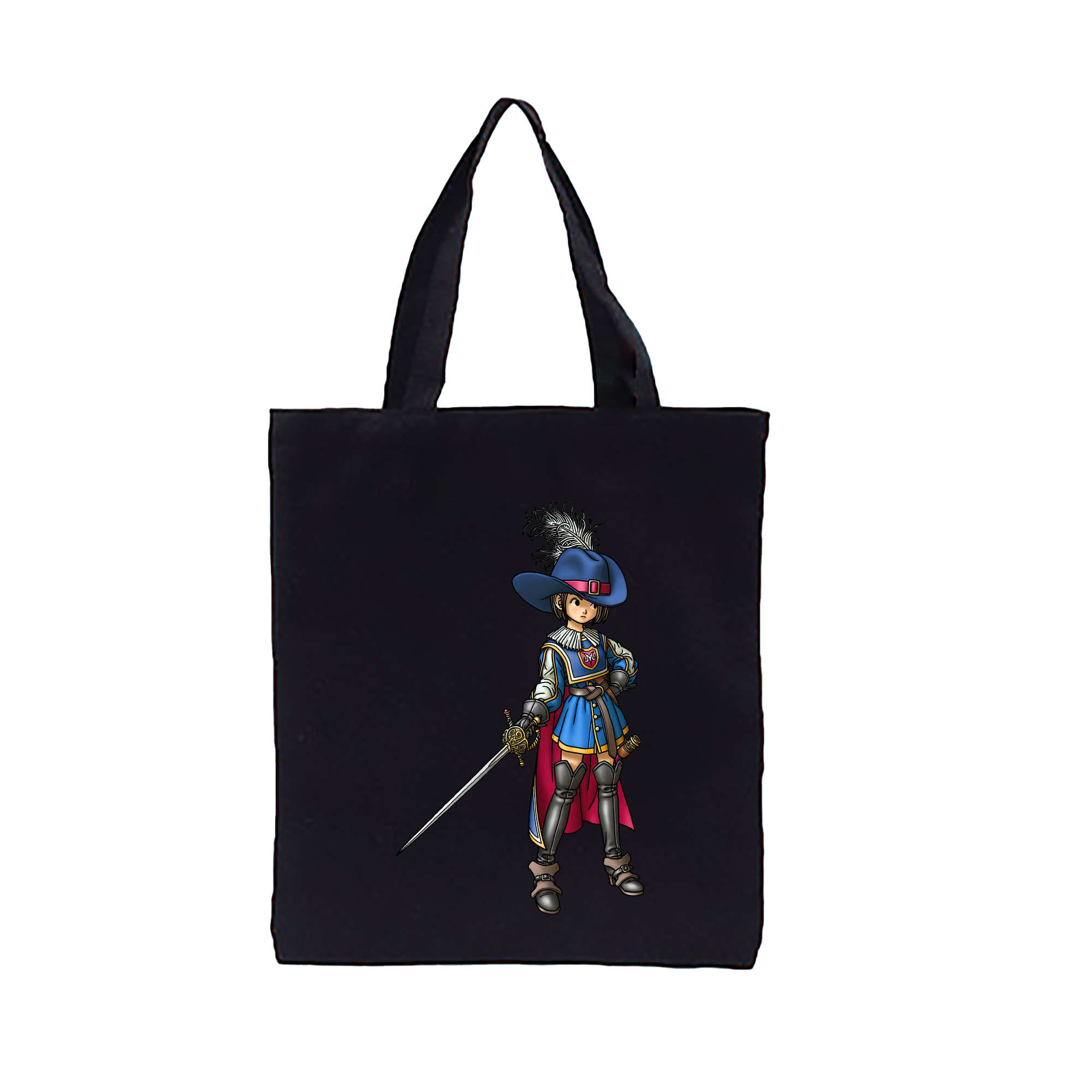 （画像用） ドラゴンクエスト Doragon Kuesuto Dragon Quest 縦型キャンバス生地手提げバッグ　トートバッグ