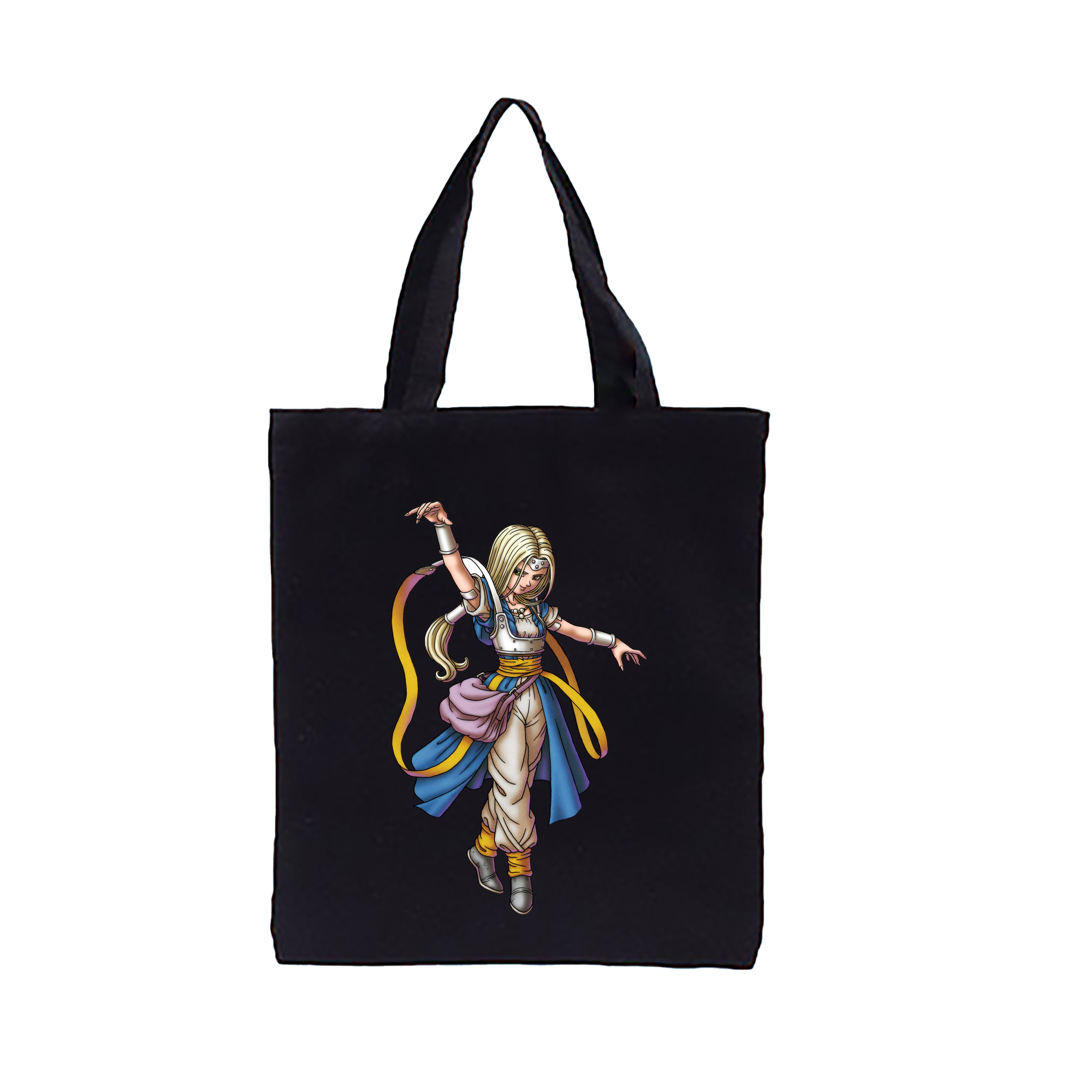 （画像用） ドラゴンクエスト Doragon Kuesuto Dragon Quest 縦型キャンバス生地手提げバッグ　トートバッグ