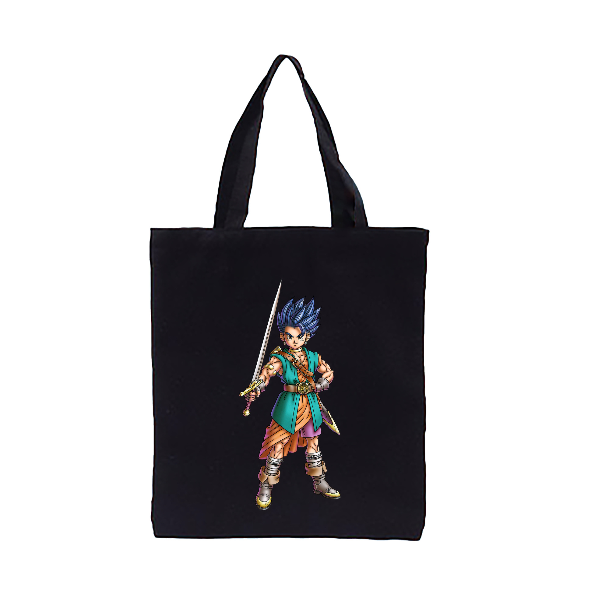 （画像用） ドラゴンクエスト Doragon Kuesuto Dragon Quest 縦型キャンバス生地手提げバッグ　トートバッグ