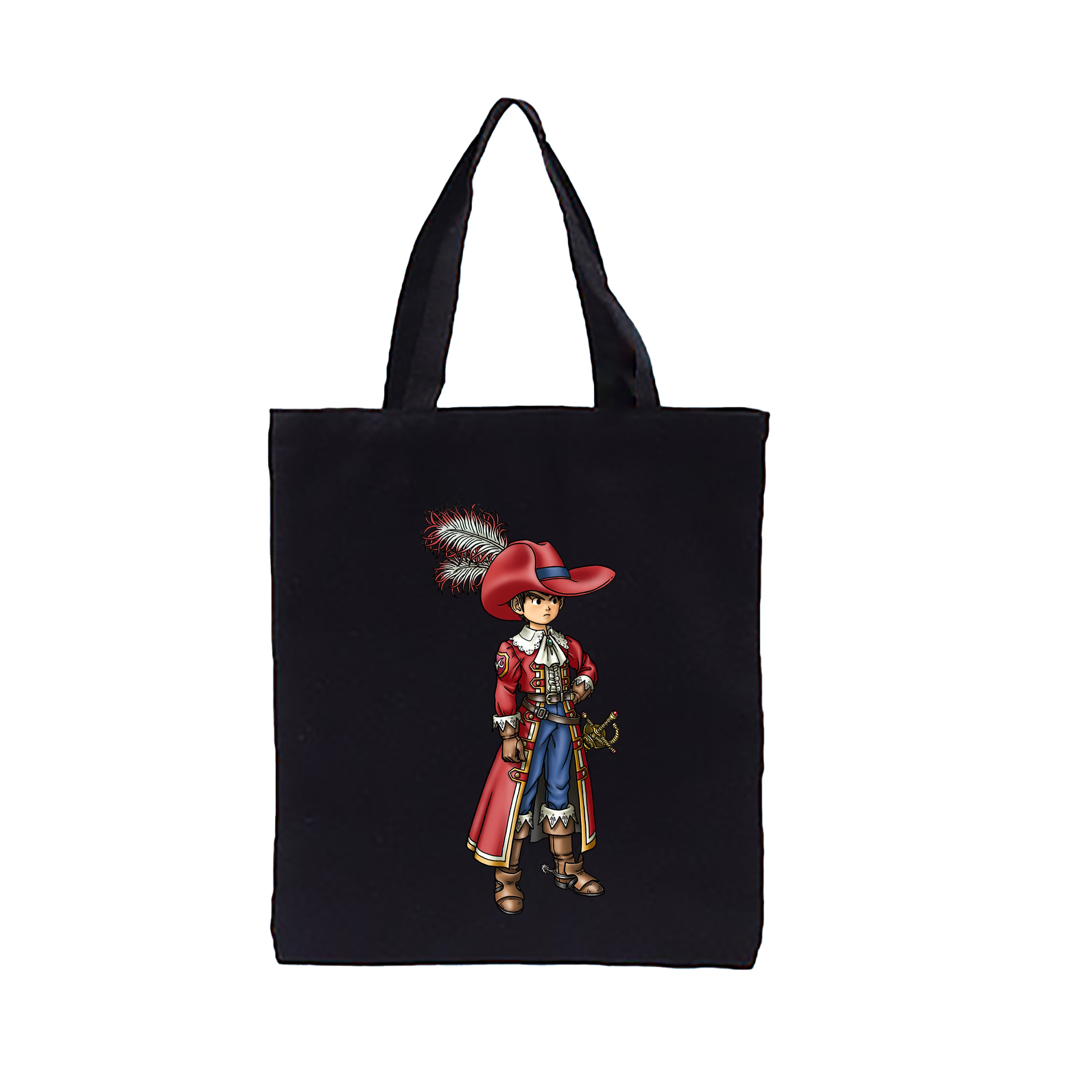 （画像用） ドラゴンクエスト Doragon Kuesuto Dragon Quest 縦型キャンバス生地手提げバッグ　トートバッグ