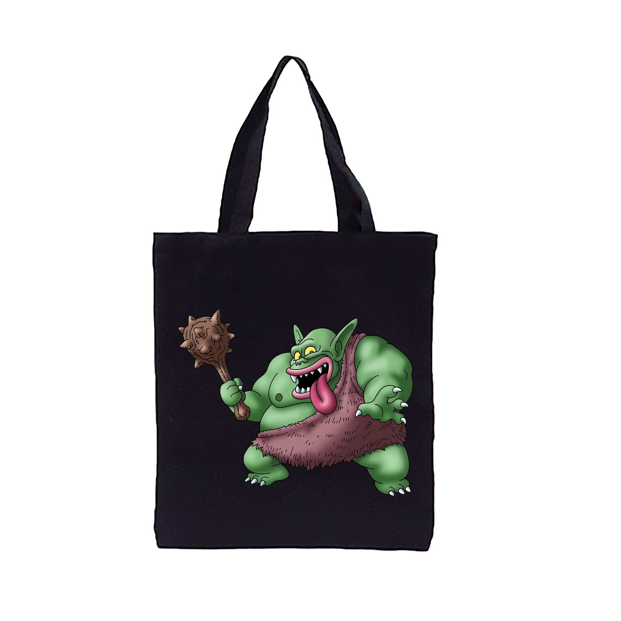 （画像用） ドラゴンクエスト Doragon Kuesuto Dragon Quest 縦型キャンバス生地手提げバッグ　トートバッグ