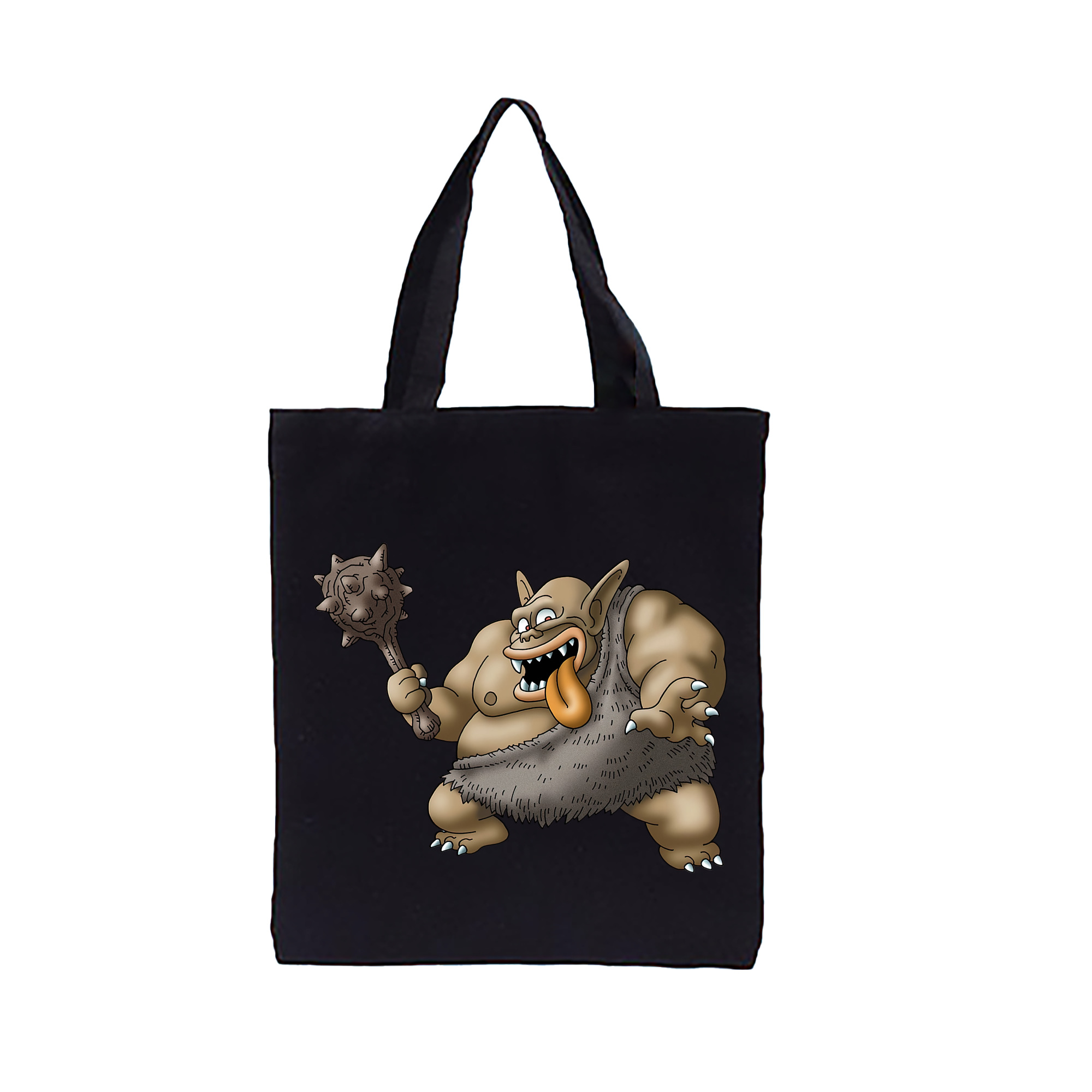 （画像用） ドラゴンクエスト Doragon Kuesuto Dragon Quest 縦型キャンバス生地手提げバッグ　トートバッグ