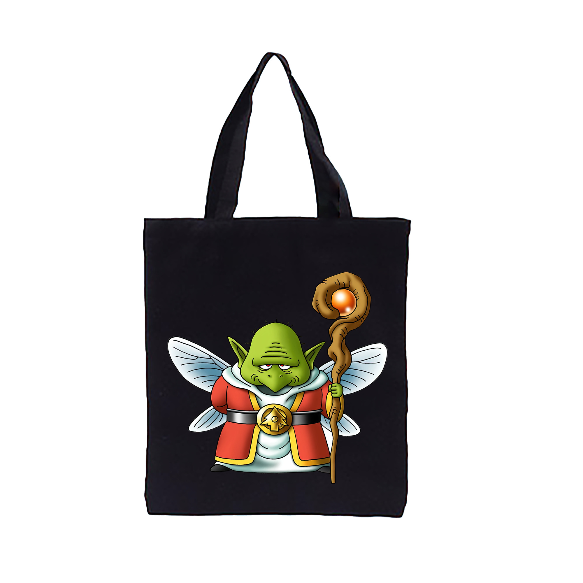 （画像用） ドラゴンクエスト Doragon Kuesuto Dragon Quest 縦型キャンバス生地手提げバッグ　トートバッグ