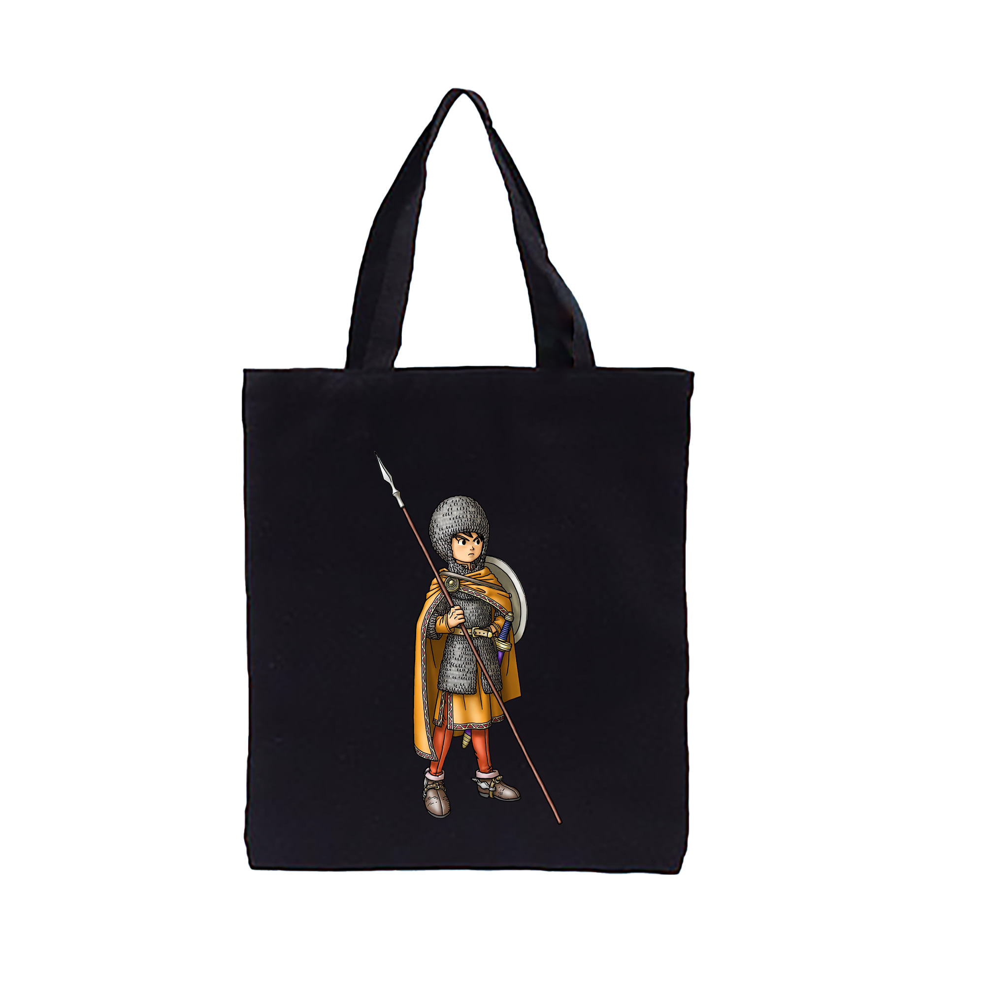 （画像用） ドラゴンクエスト Doragon Kuesuto Dragon Quest 縦型キャンバス生地手提げバッグ　トートバッグ