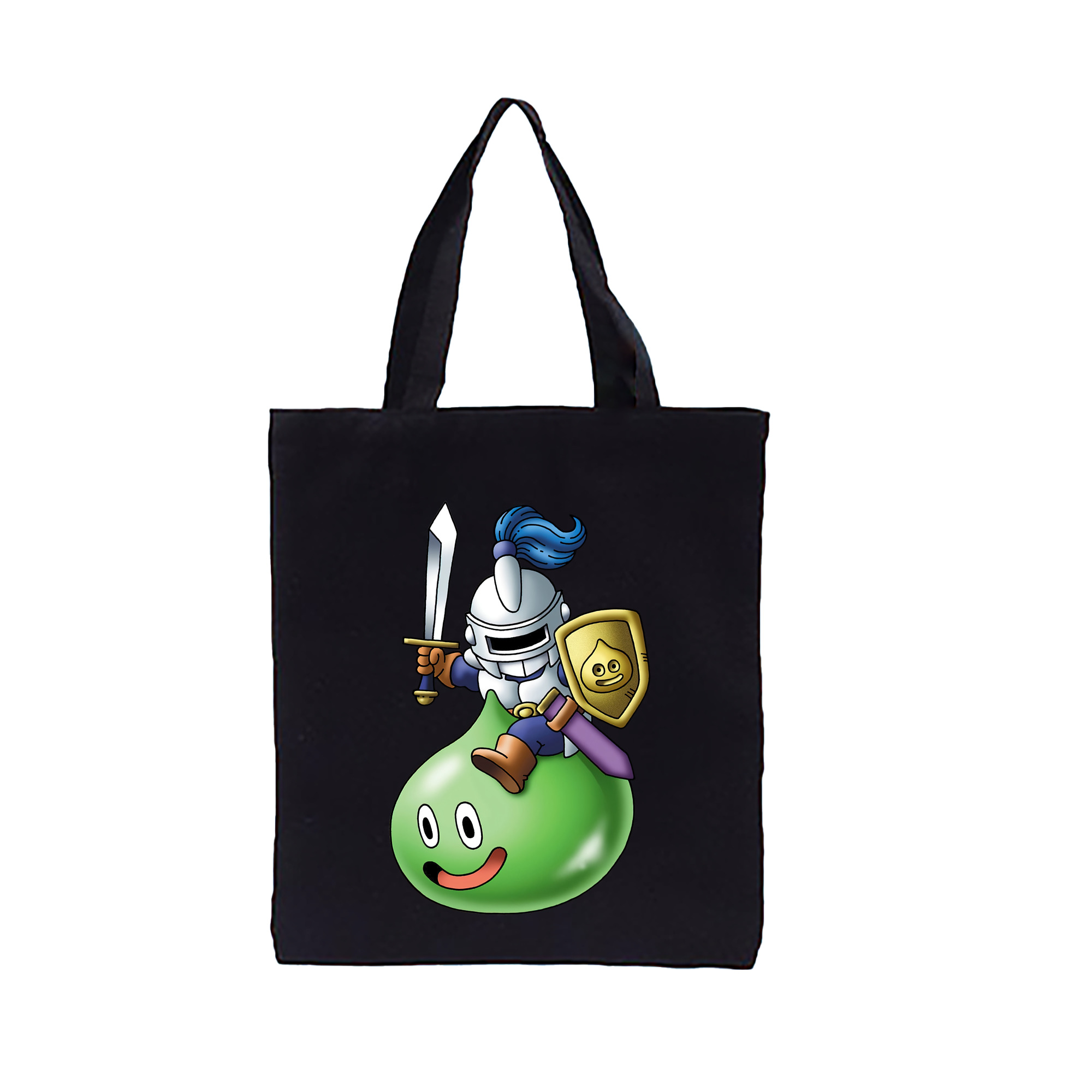 （画像用） ドラゴンクエスト Doragon Kuesuto Dragon Quest 縦型キャンバス生地手提げバッグ　トートバッグ