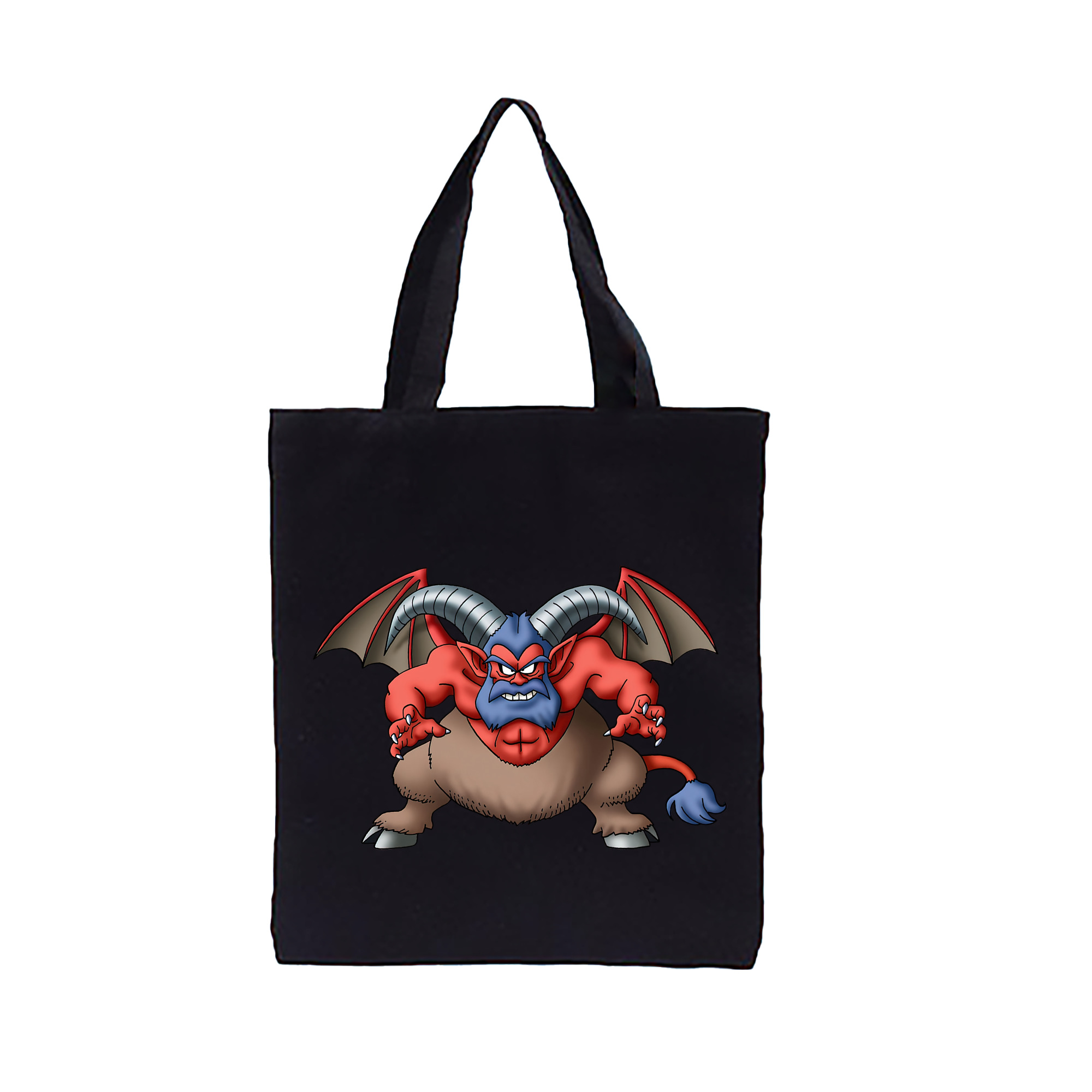 （画像用） ドラゴンクエスト Doragon Kuesuto Dragon Quest 縦型キャンバス生地手提げバッグ　トートバッグ