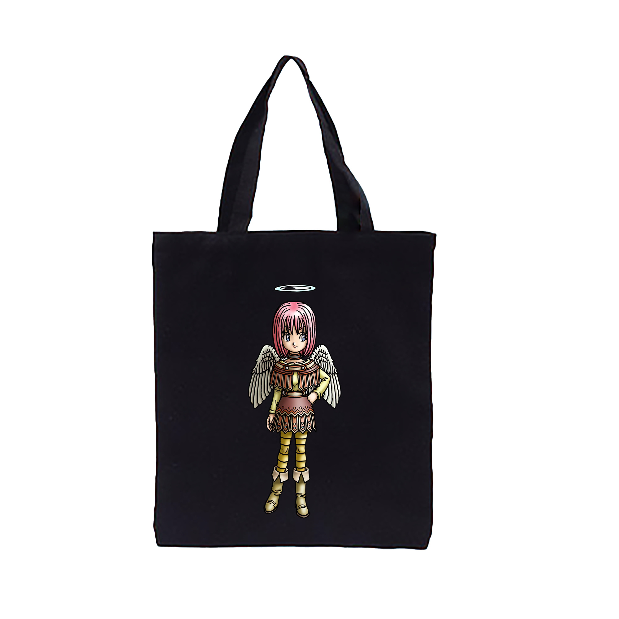 （画像用） ドラゴンクエスト Doragon Kuesuto Dragon Quest 縦型キャンバス生地手提げバッグ　トートバッグ