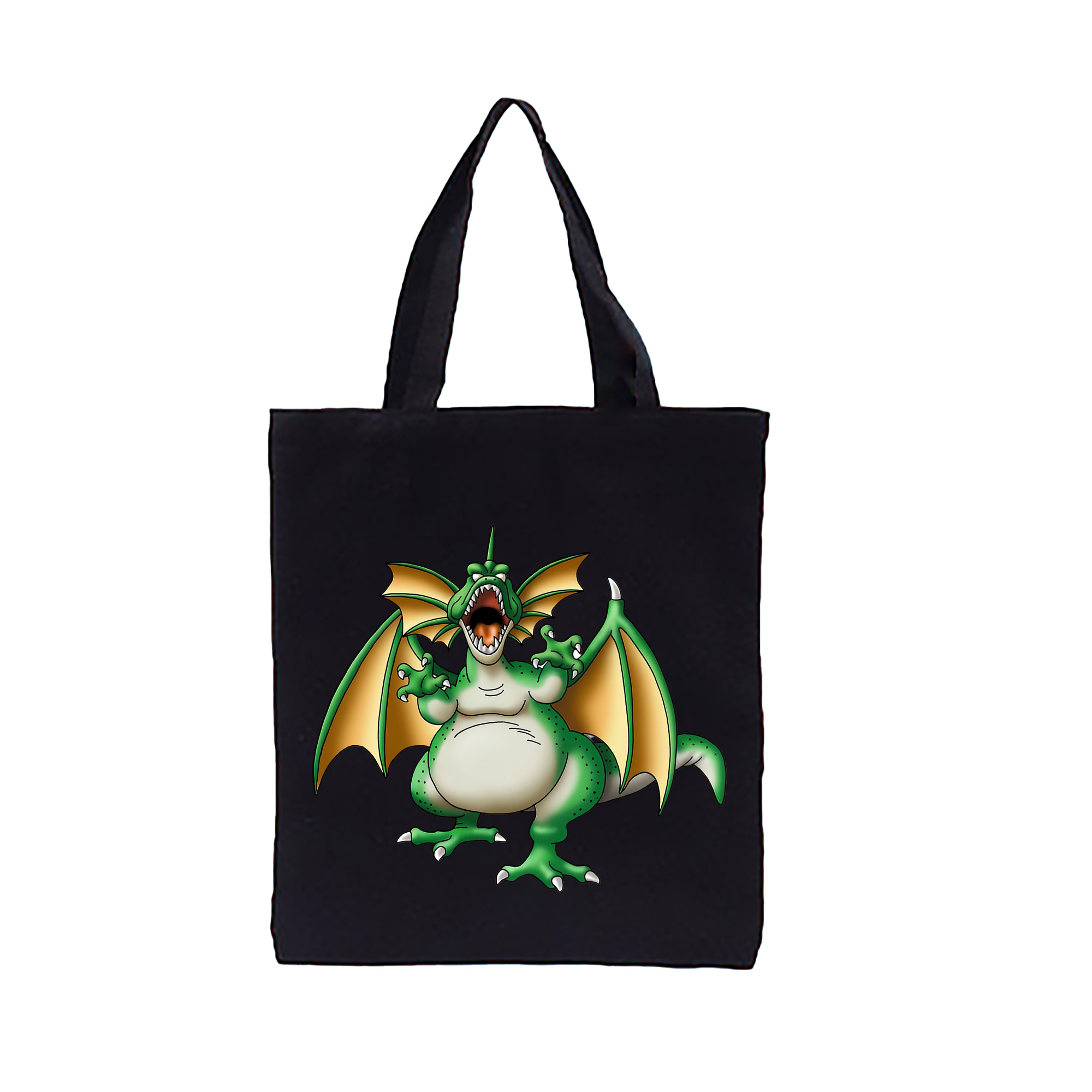 （画像用） ドラゴンクエスト Doragon Kuesuto Dragon Quest 縦型キャンバス生地手提げバッグ　トートバッグ