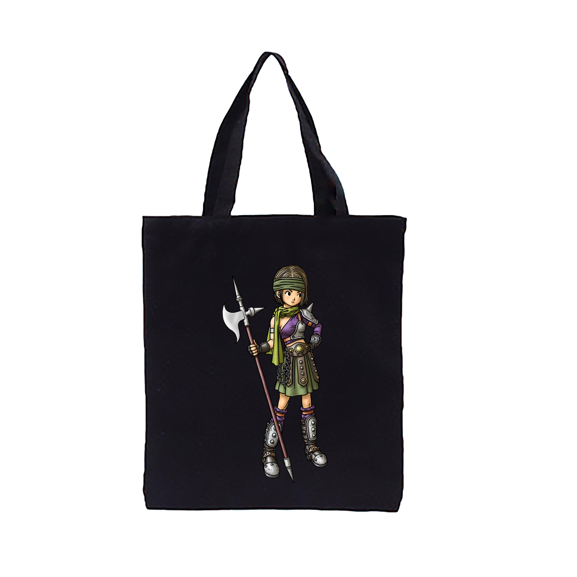 （画像用） ドラゴンクエスト Doragon Kuesuto Dragon Quest 縦型キャンバス生地手提げバッグ　トートバッグ