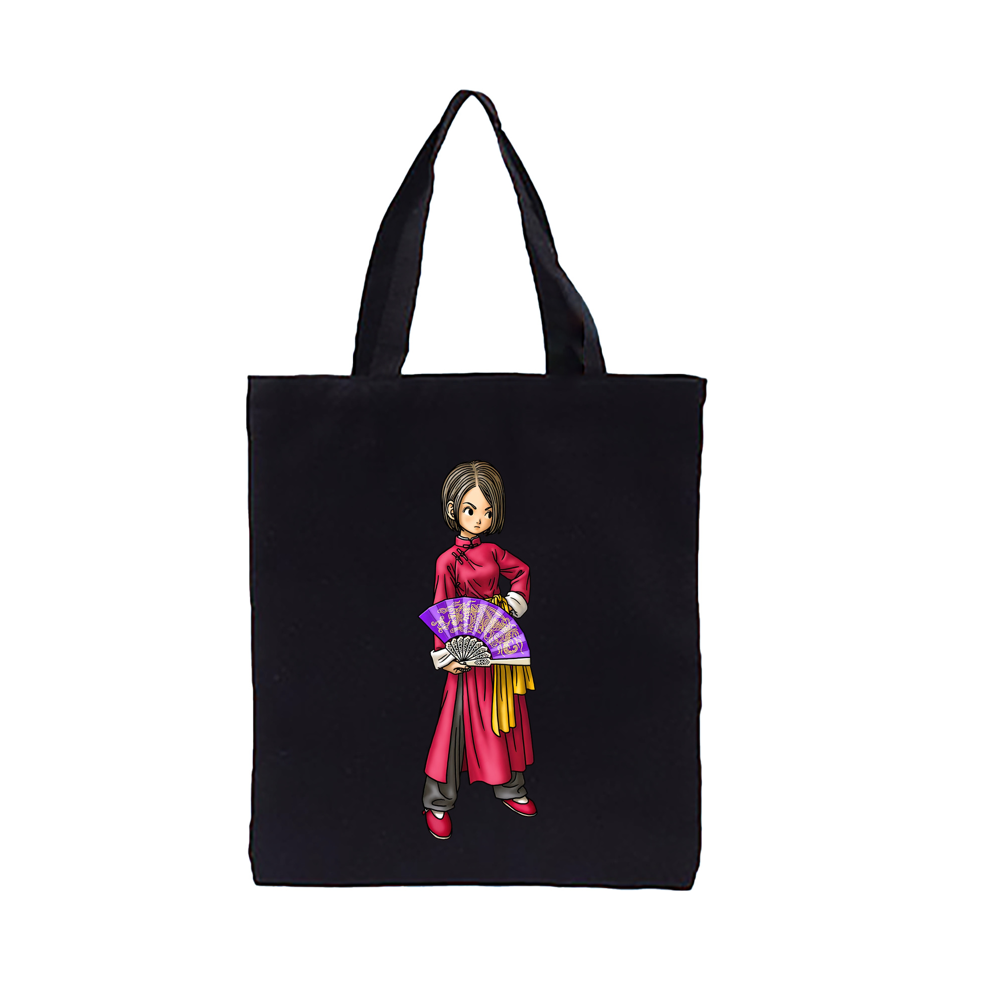 （画像用） ドラゴンクエスト Doragon Kuesuto Dragon Quest 縦型キャンバス生地手提げバッグ　トートバッグ