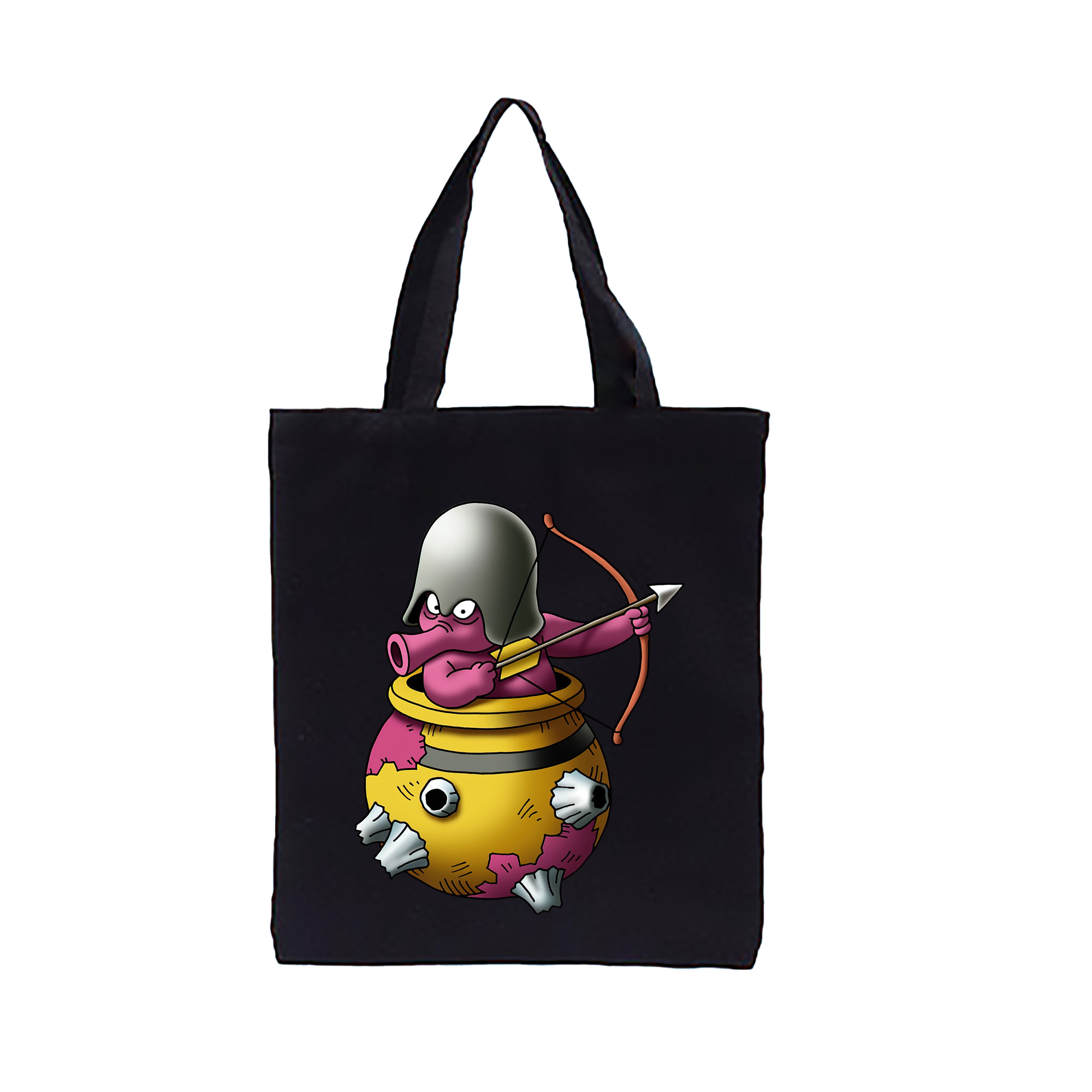 （画像用） ドラゴンクエスト Doragon Kuesuto Dragon Quest 縦型キャンバス生地手提げバッグ　トートバッグ