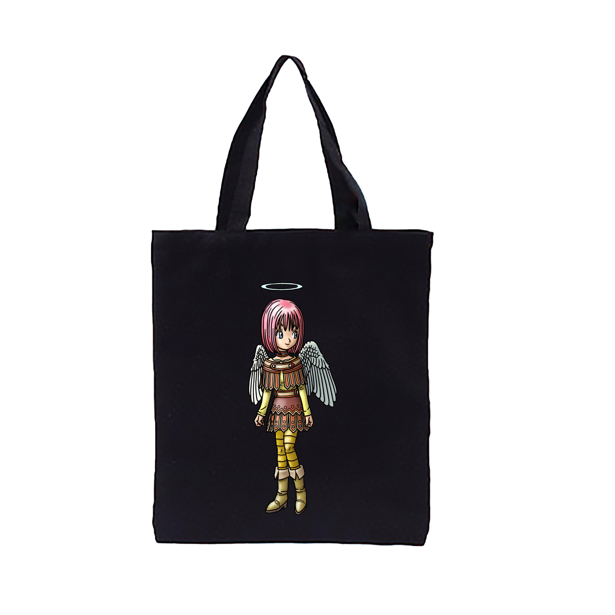（画像用） ドラゴンクエスト Doragon Kuesuto Dragon Quest 縦型キャンバス生地手提げバッグ　トートバッグ