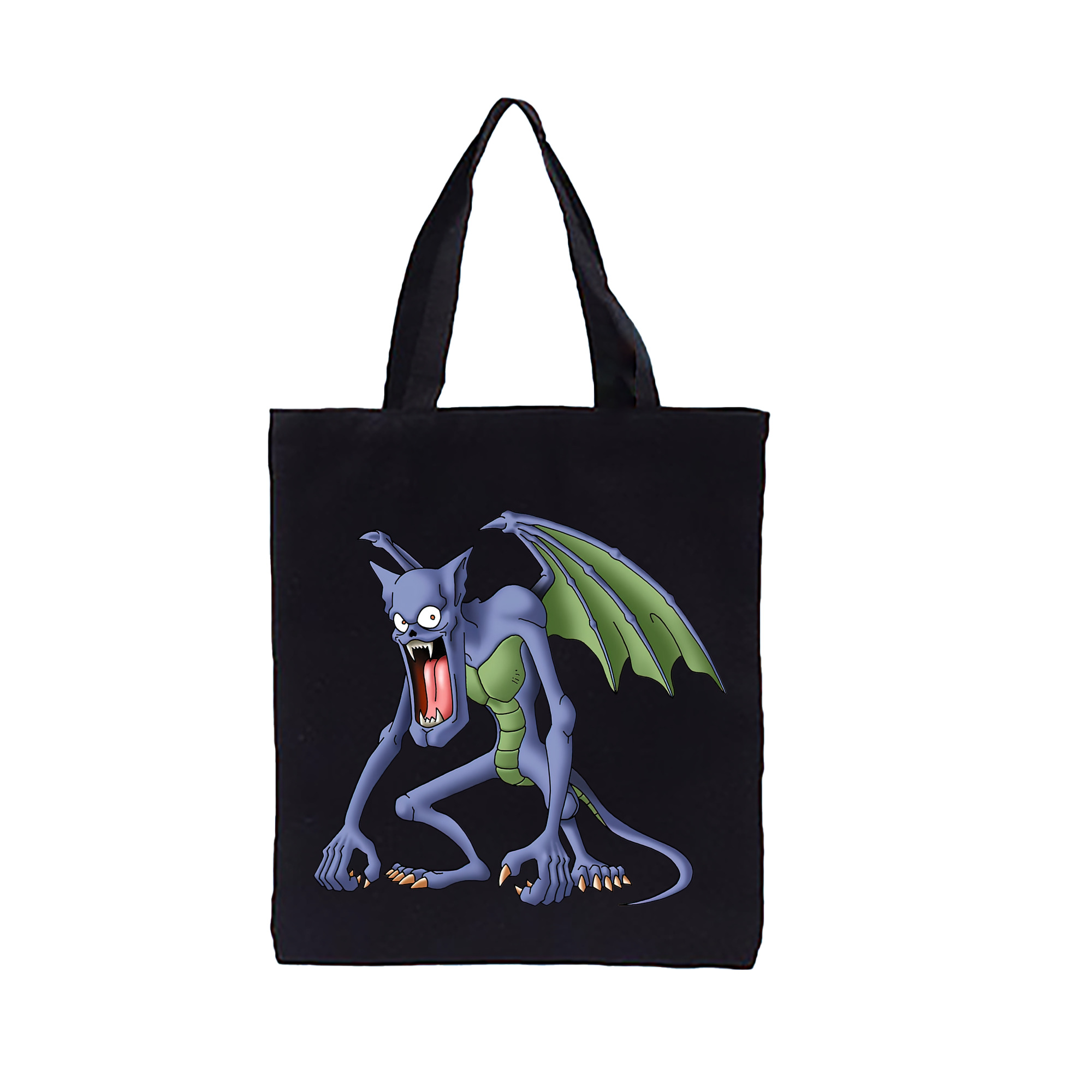 （画像用） ドラゴンクエスト Doragon Kuesuto Dragon Quest 縦型キャンバス生地手提げバッグ　トートバッグ