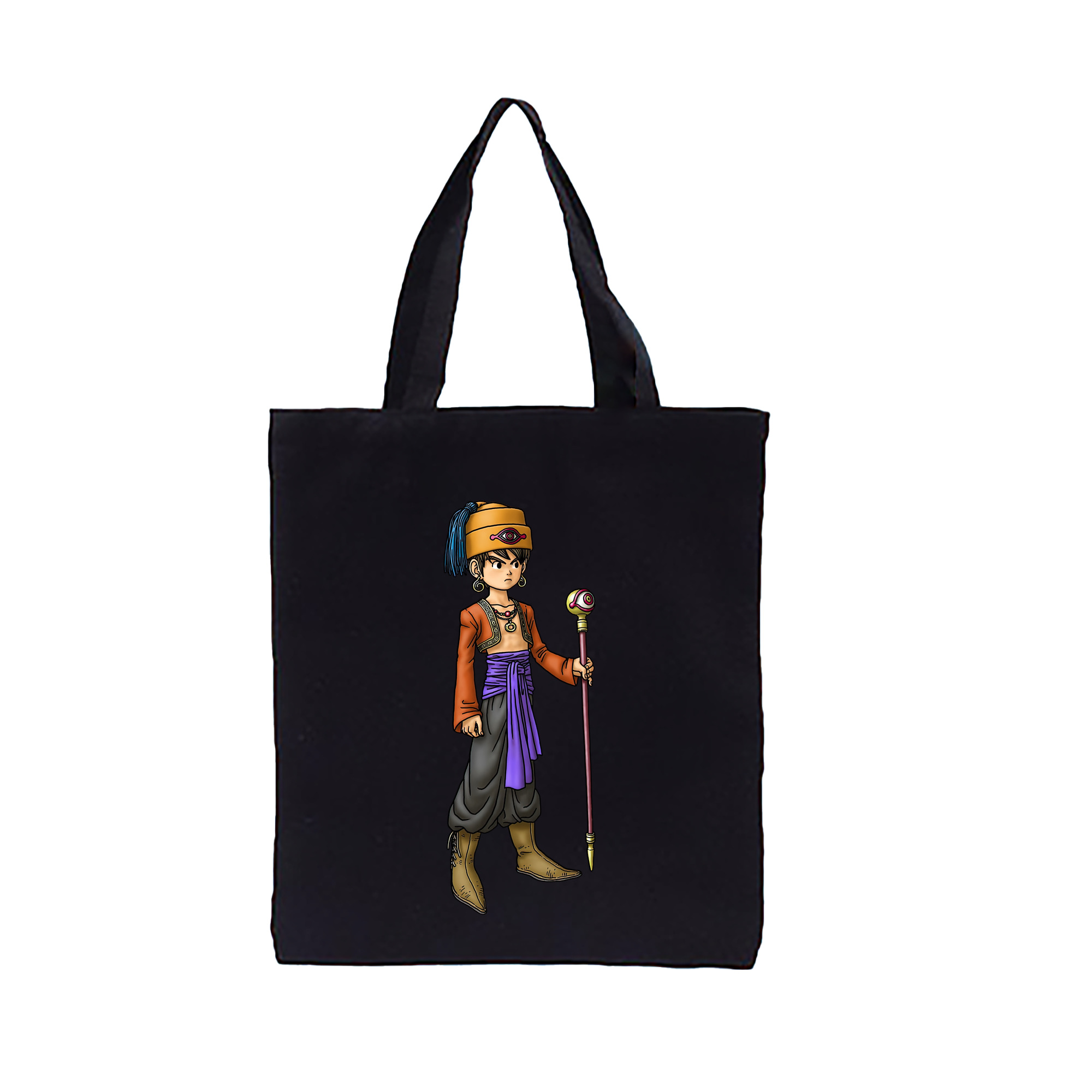 （画像用） ドラゴンクエスト Doragon Kuesuto Dragon Quest 縦型キャンバス生地手提げバッグ　トートバッグ