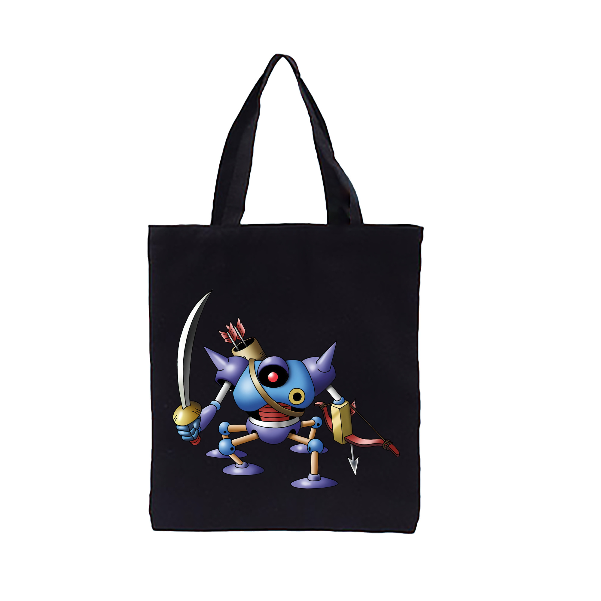 （画像用） ドラゴンクエスト Doragon Kuesuto Dragon Quest 縦型キャンバス生地手提げバッグ　トートバッグ