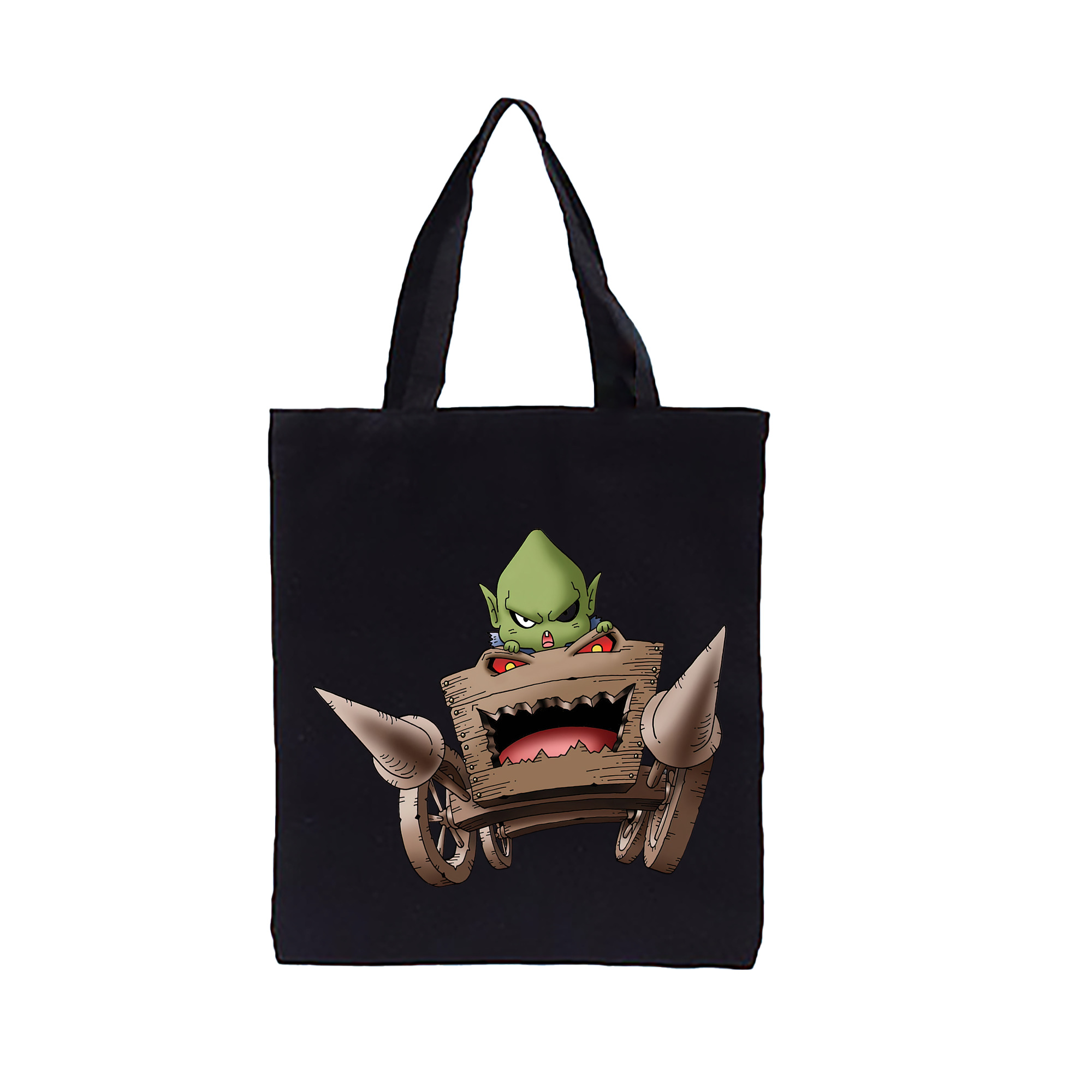 （画像用） ドラゴンクエスト Doragon Kuesuto Dragon Quest 縦型キャンバス生地手提げバッグ　トートバッグ