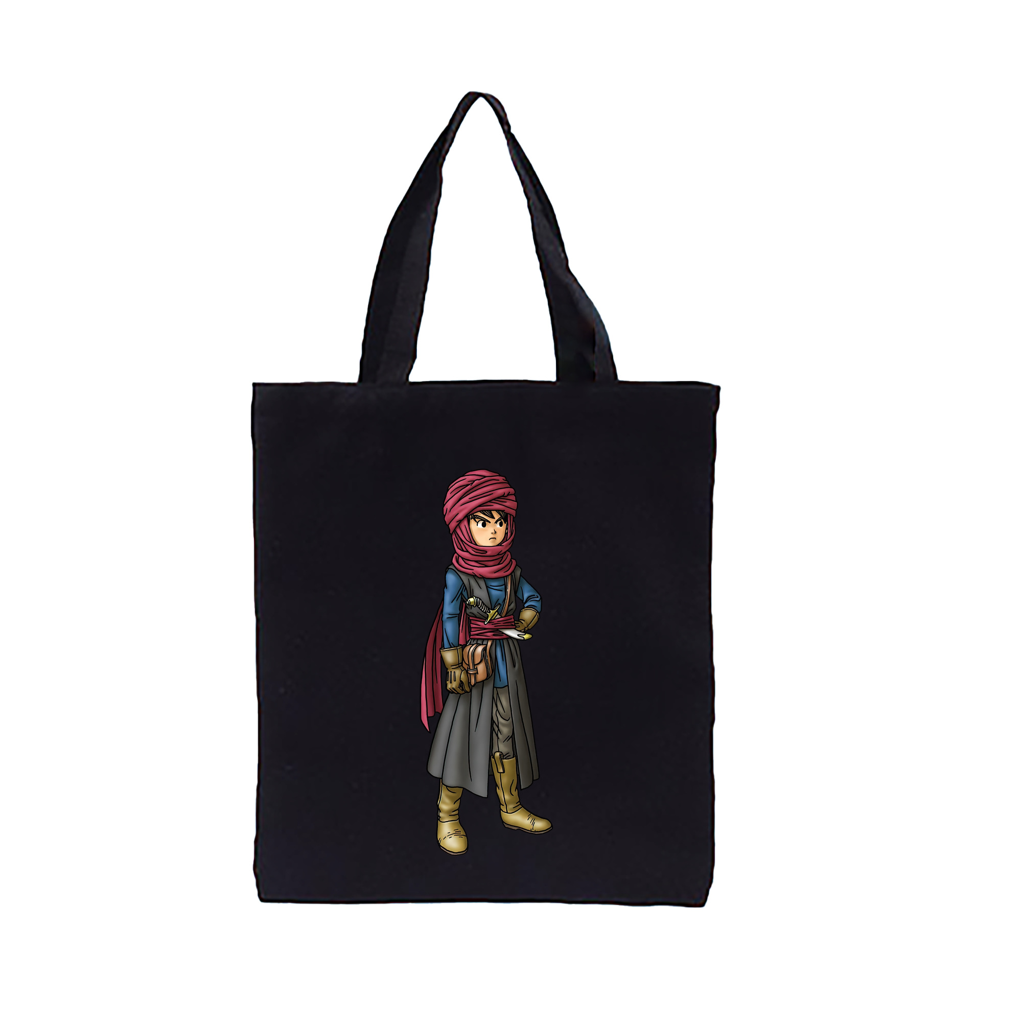 （画像用） ドラゴンクエスト Doragon Kuesuto Dragon Quest 縦型キャンバス生地手提げバッグ　トートバッグ