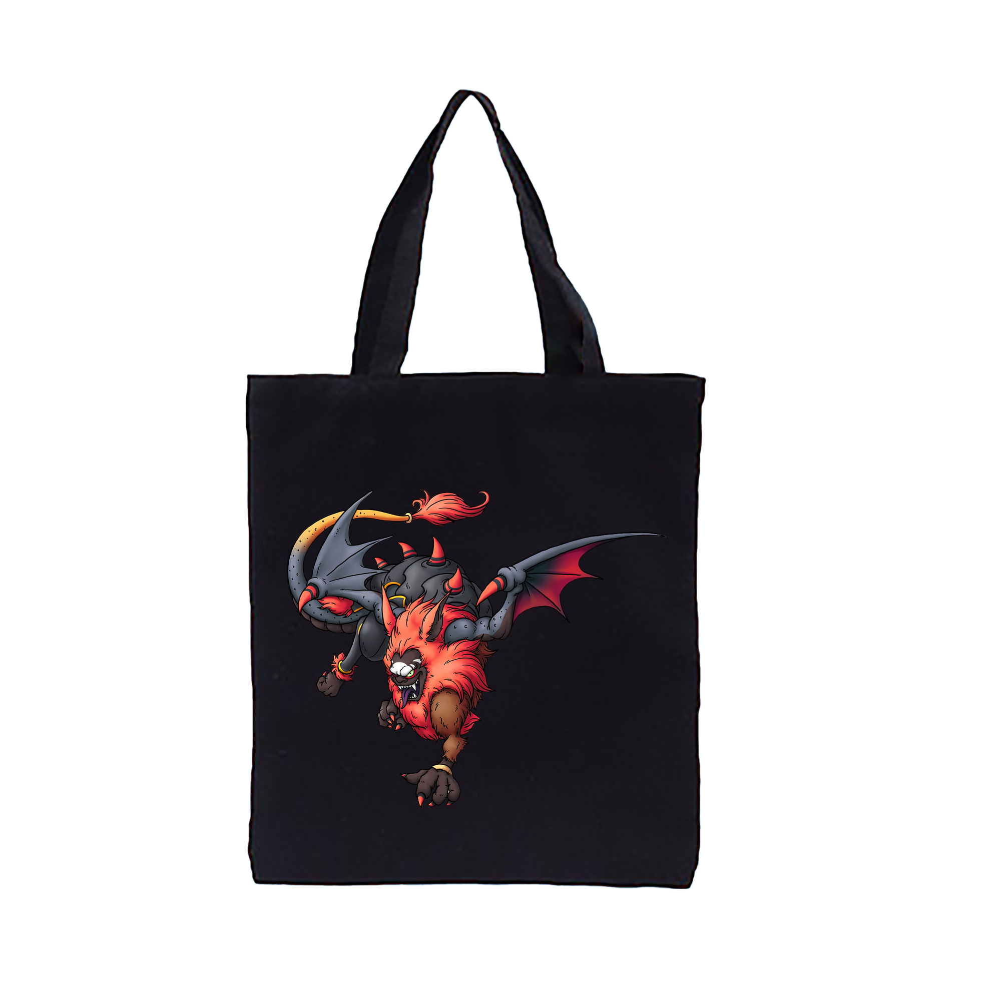 （画像用） ドラゴンクエスト Doragon Kuesuto Dragon Quest 縦型キャンバス生地手提げバッグ　トートバッグ