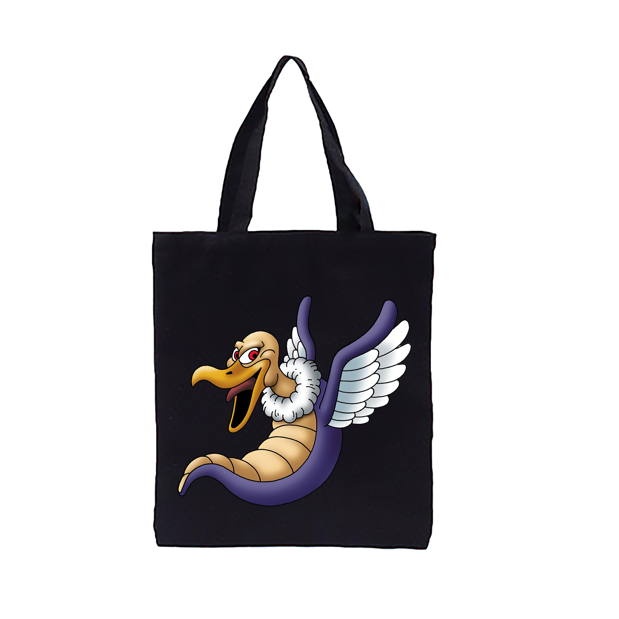 （画像用） ドラゴンクエスト Doragon Kuesuto Dragon Quest 縦型キャンバス生地手提げバッグ　トートバッグ