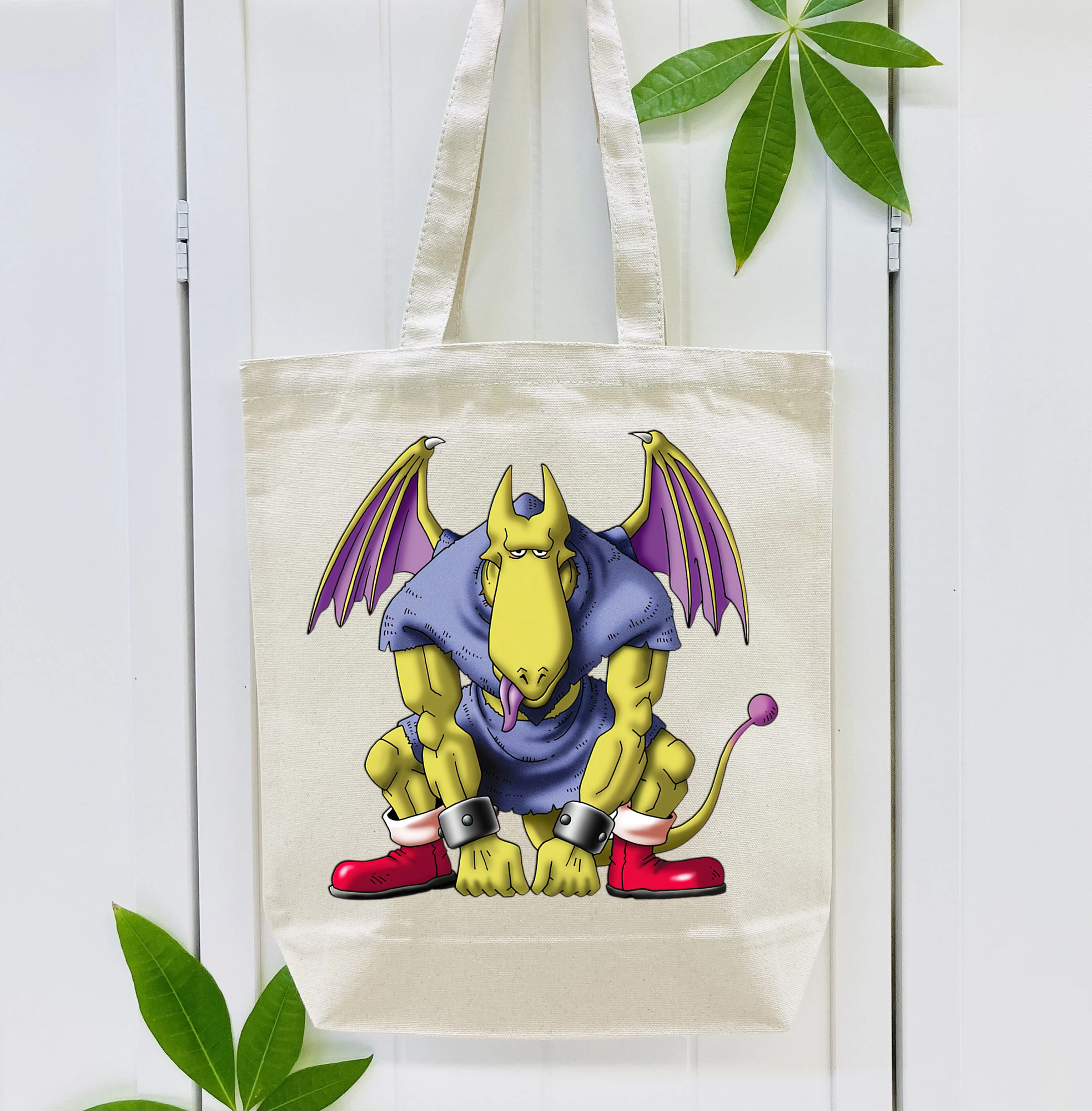 ドラゴンクエスト Doragon Kuesuto Dragon Quest 縦型キャンバス生地手提げバッグ　トートバッグ
