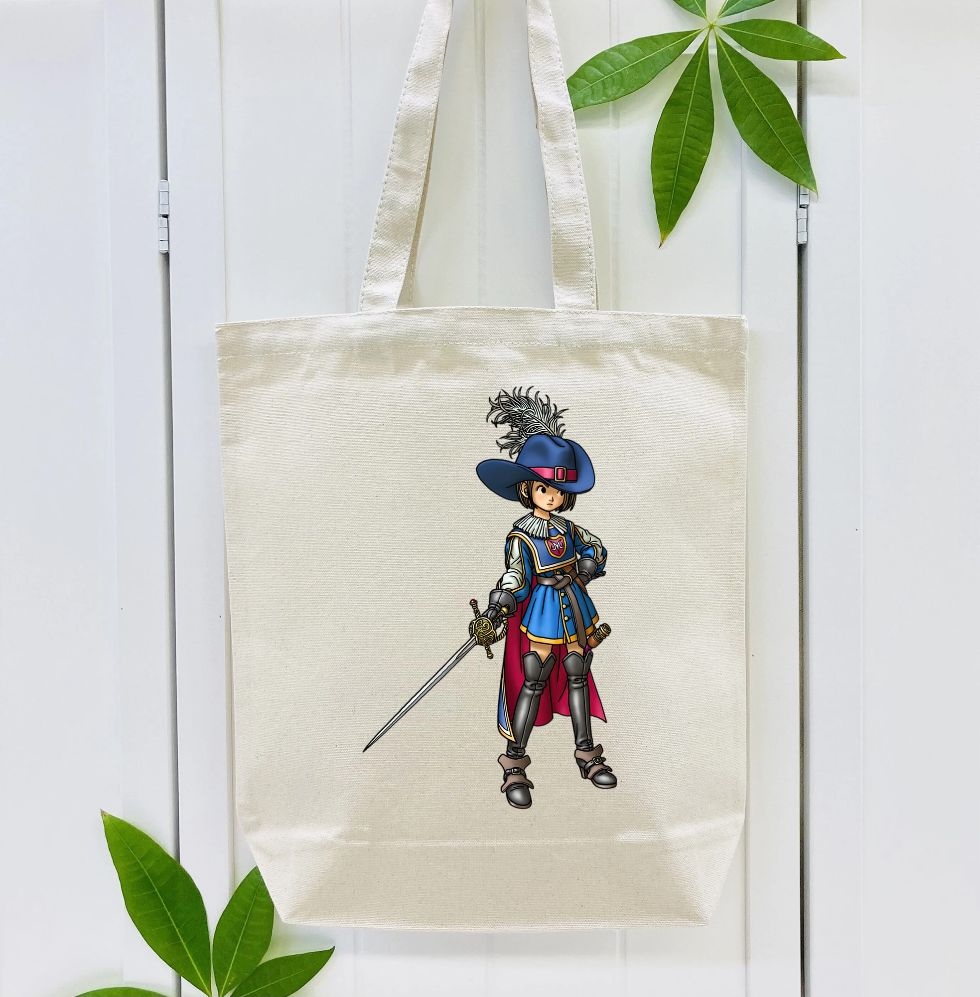 ドラゴンクエスト Doragon Kuesuto Dragon Quest 縦型キャンバス生地手提げバッグ　トートバッグ