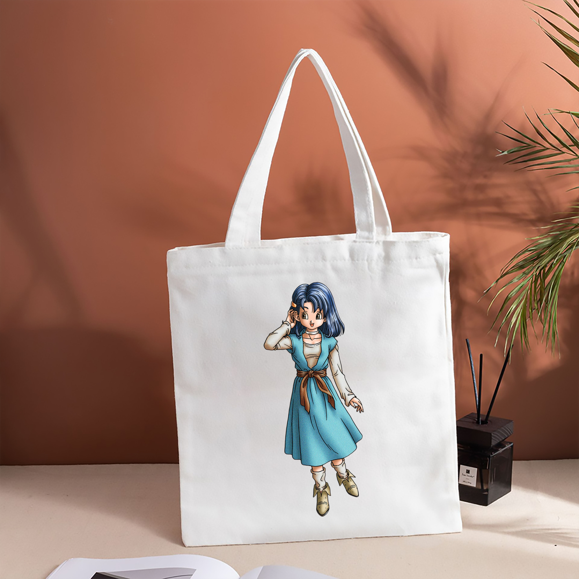 ドラゴンクエスト Doragon Kuesuto Dragon Quest 縦型キャンバス生地手提げバッグ　トートバッグ