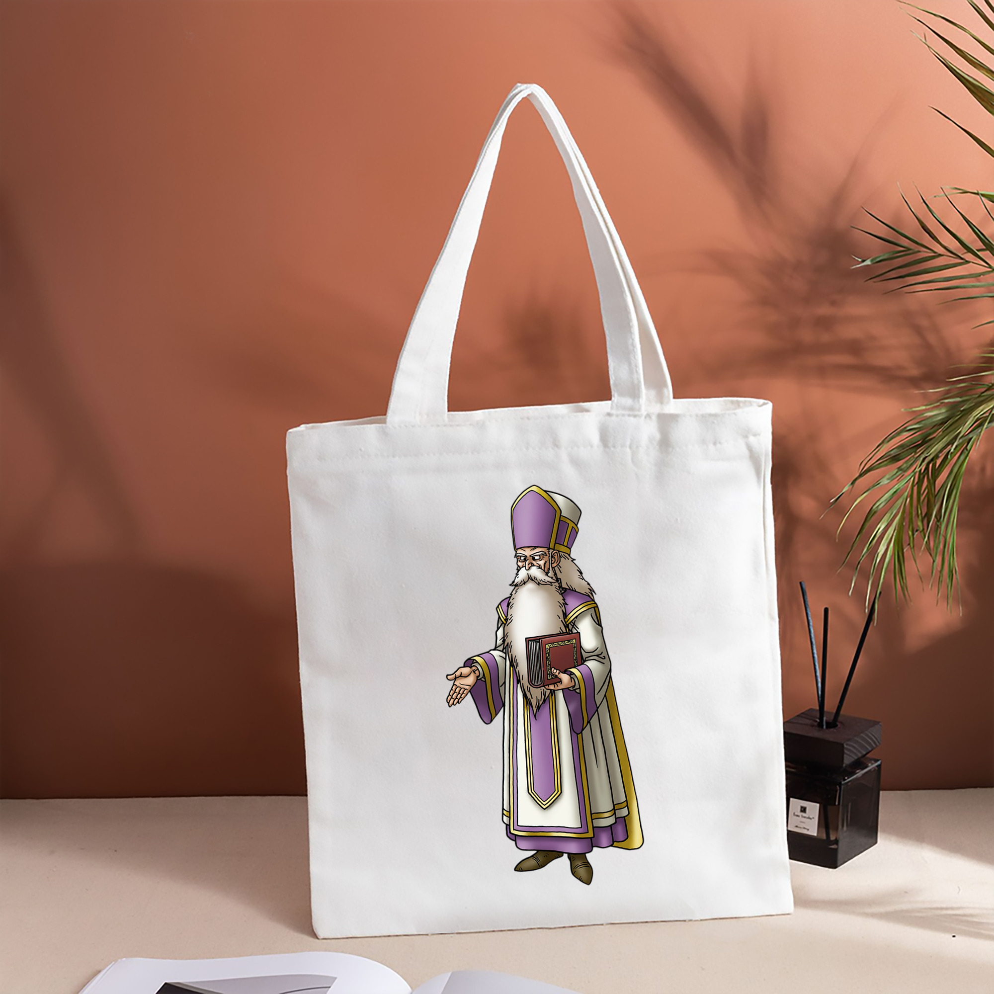 ドラゴンクエスト Doragon Kuesuto Dragon Quest 縦型キャンバス生地手提げバッグ　トートバッグ