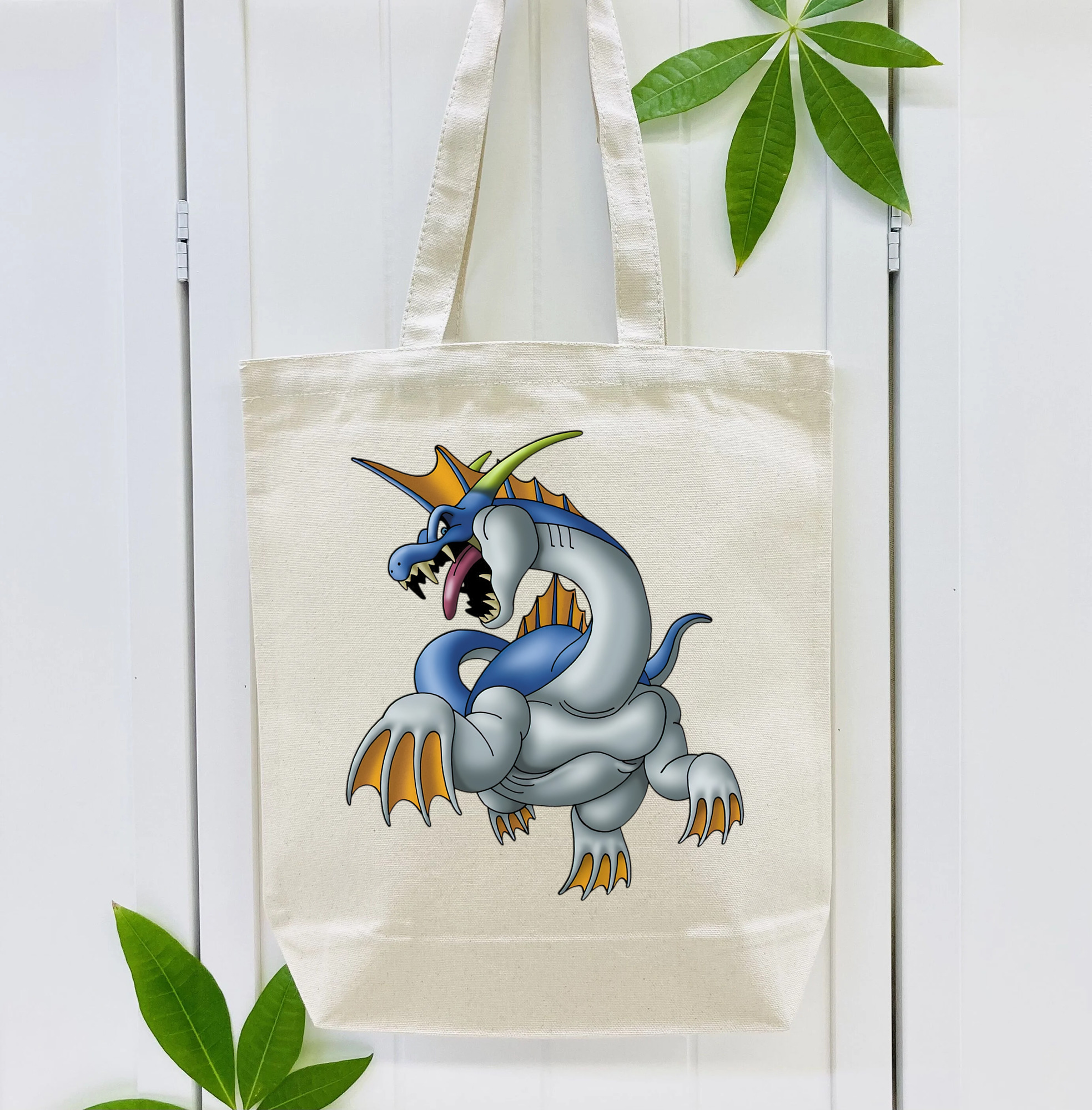 ドラゴンクエスト Doragon Kuesuto Dragon Quest 縦型キャンバス生地手提げバッグ　トートバッグ