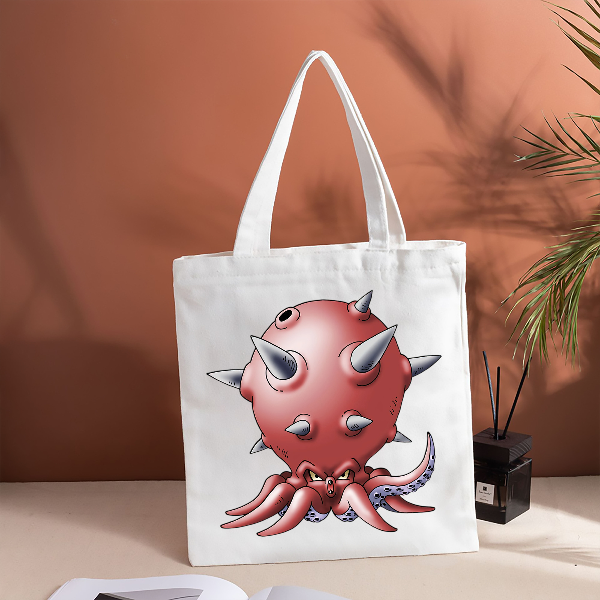 ドラゴンクエスト Doragon Kuesuto Dragon Quest 縦型キャンバス生地手提げバッグ　トートバッグ