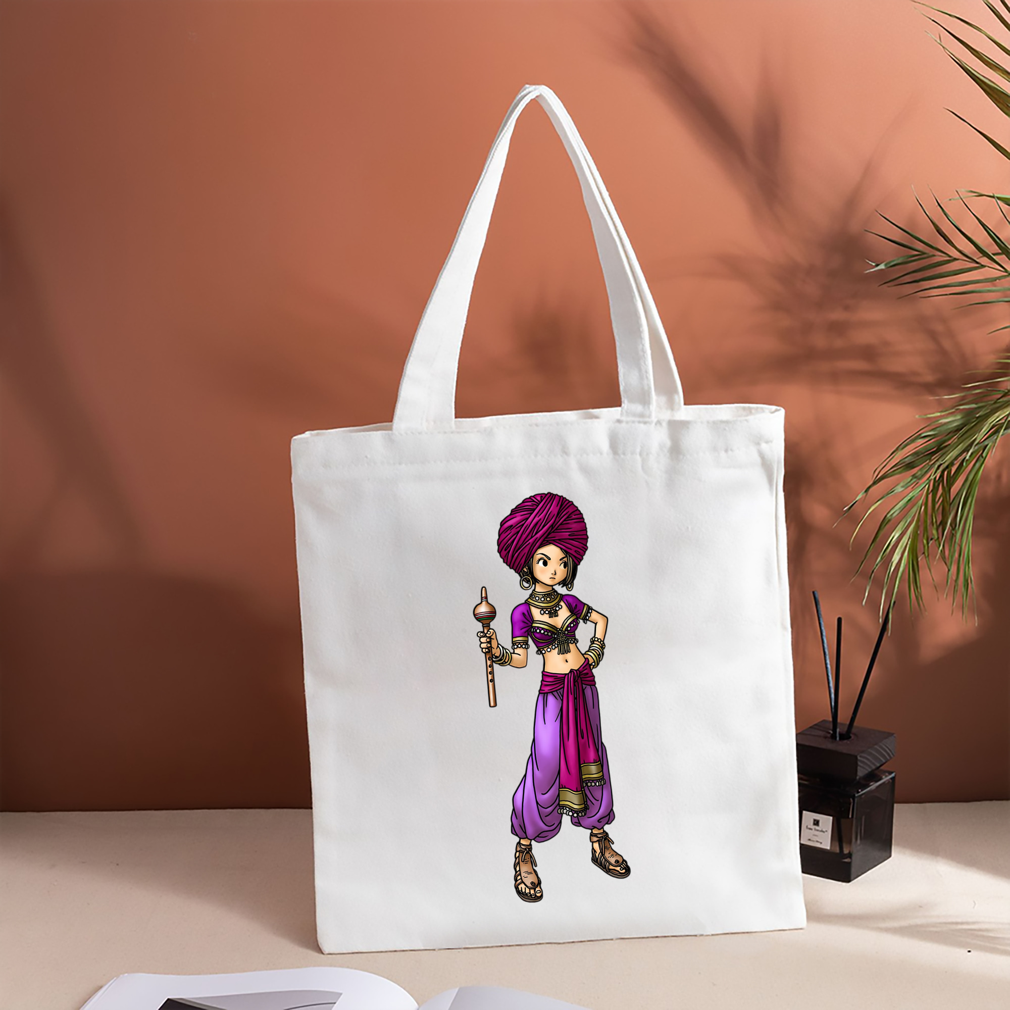 ドラゴンクエスト Doragon Kuesuto Dragon Quest 縦型キャンバス生地手提げバッグ　トートバッグ