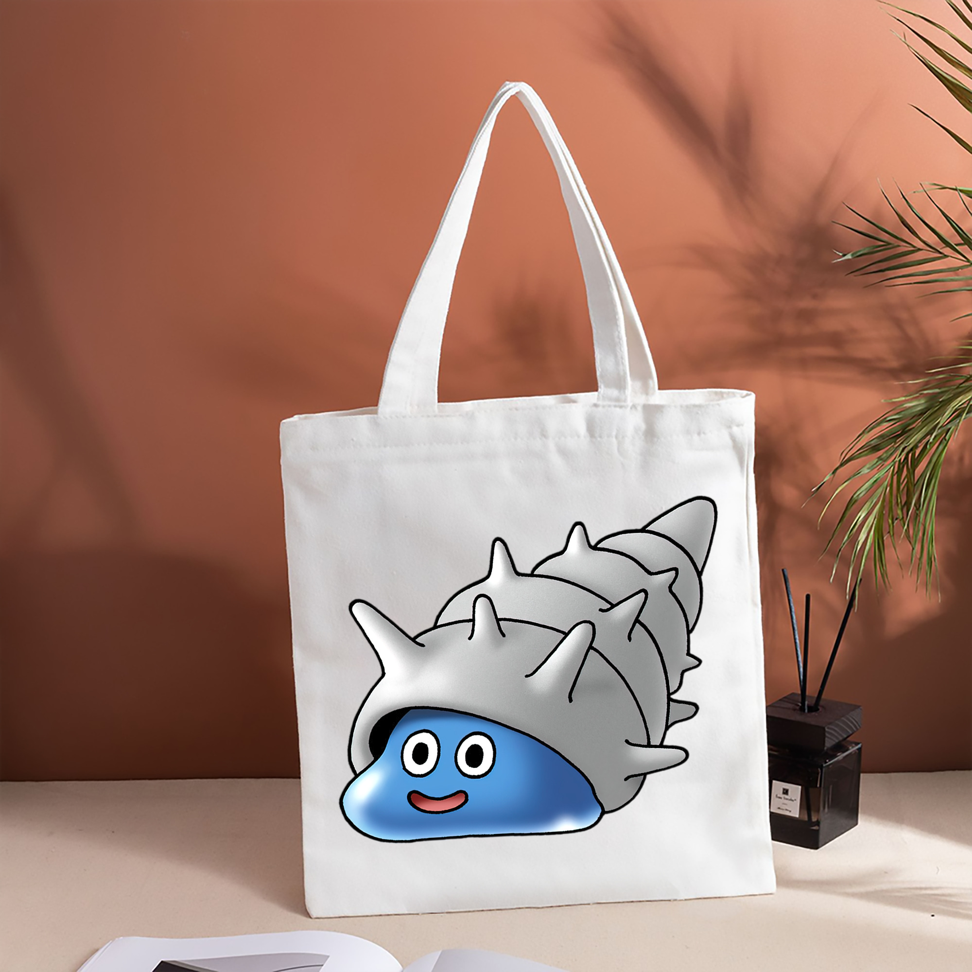 ドラゴンクエスト Doragon Kuesuto Dragon Quest 縦型キャンバス生地手提げバッグ　トートバッグ