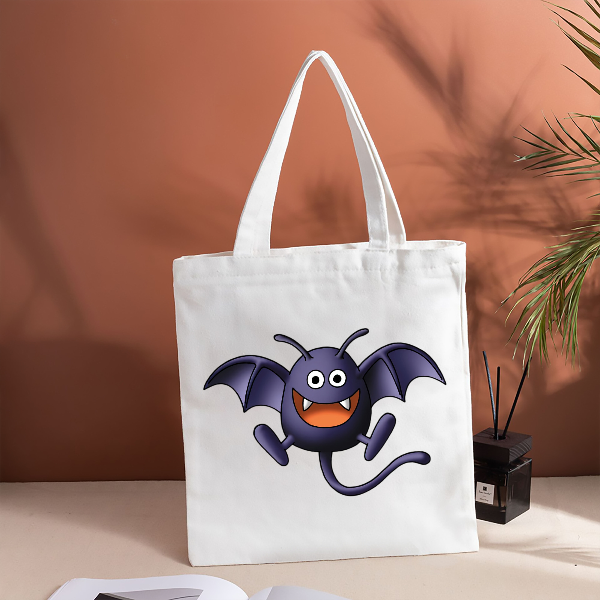 ドラゴンクエスト Doragon Kuesuto Dragon Quest 縦型キャンバス生地手提げバッグ　トートバッグ