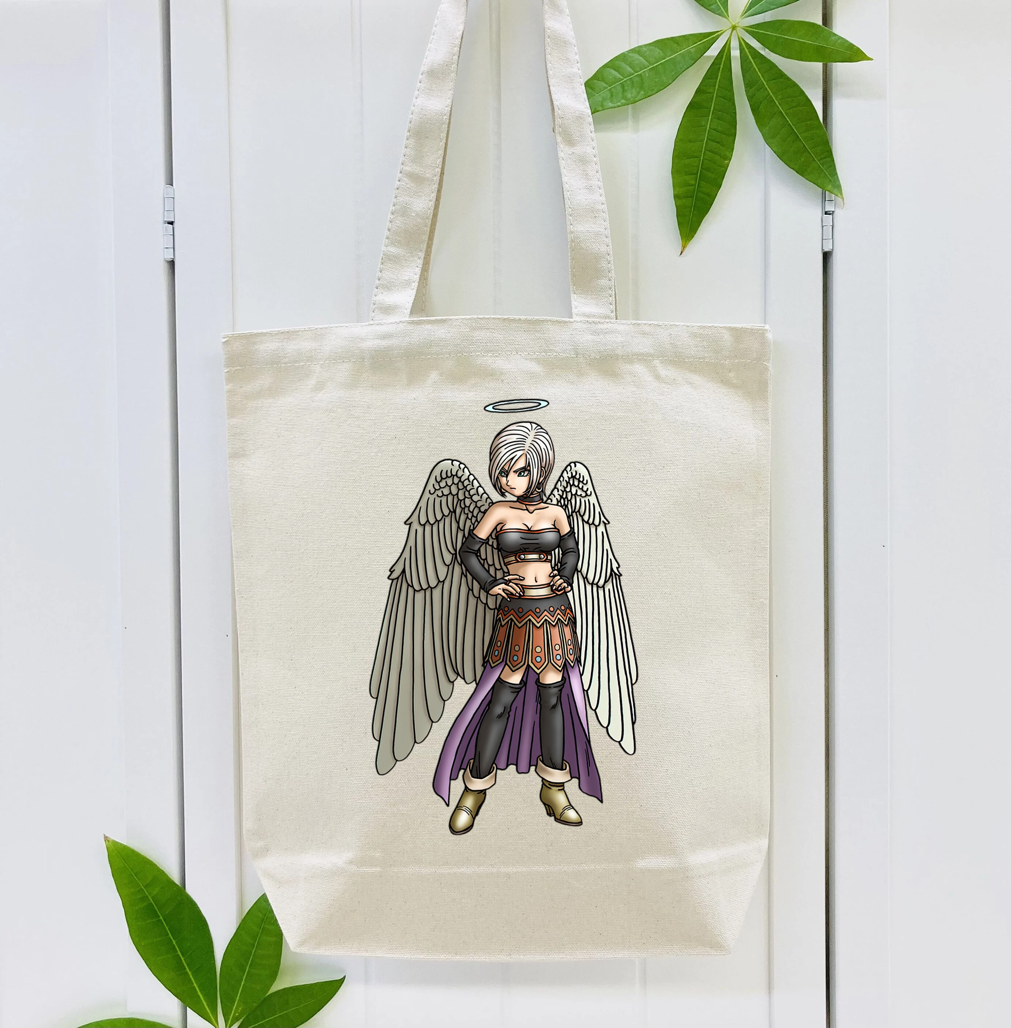 ドラゴンクエスト Doragon Kuesuto Dragon Quest 縦型キャンバス生地手提げバッグ　トートバッグ