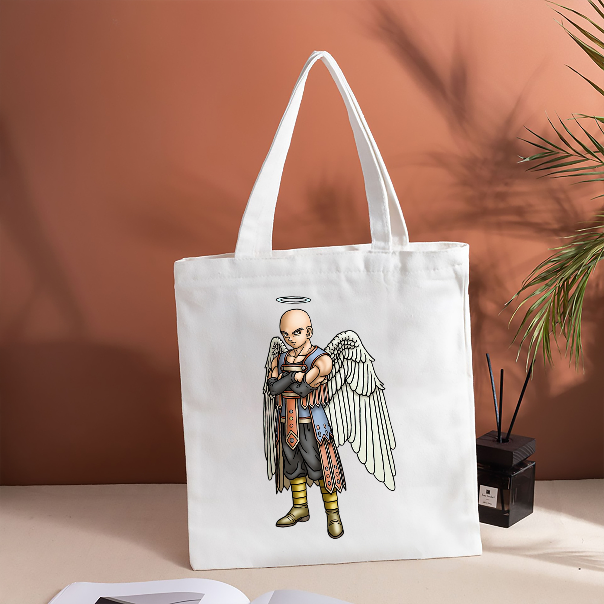 ドラゴンクエスト Doragon Kuesuto Dragon Quest 縦型キャンバス生地手提げバッグ　トートバッグ