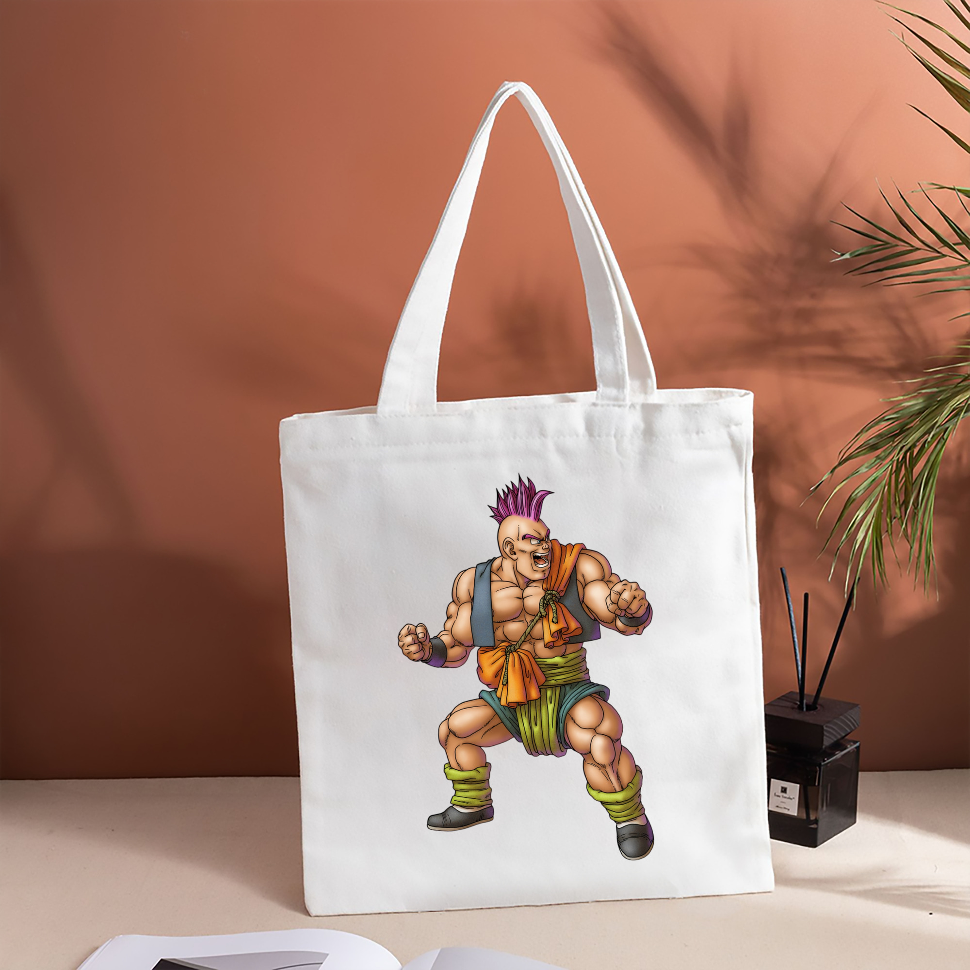ドラゴンクエスト Doragon Kuesuto Dragon Quest 縦型キャンバス生地手提げバッグ　トートバッグ