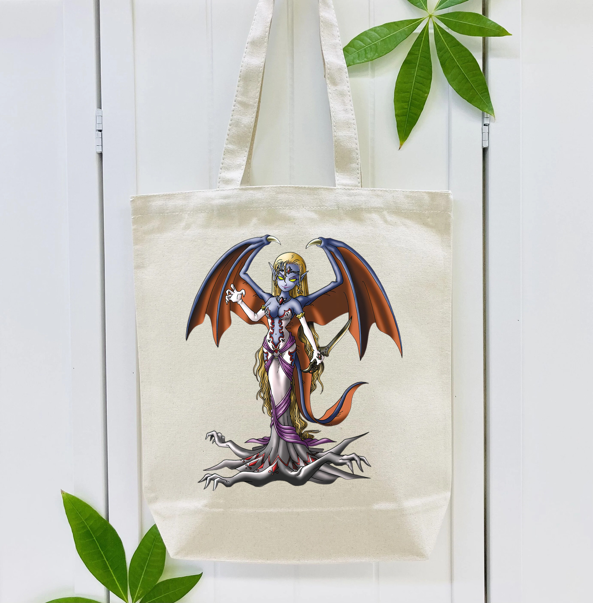 ドラゴンクエスト Doragon Kuesuto Dragon Quest 縦型キャンバス生地手提げバッグ　トートバッグ
