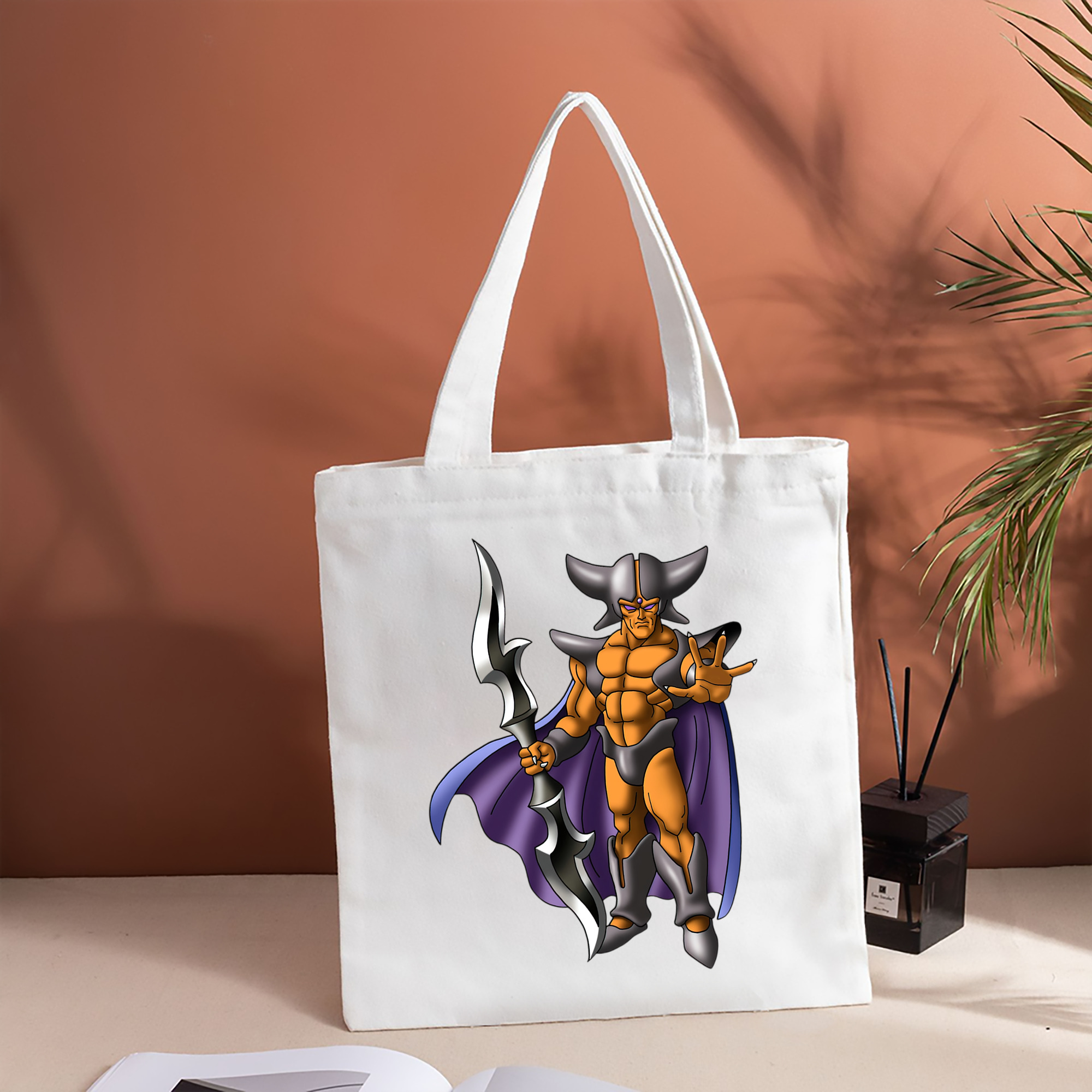 ドラゴンクエスト Doragon Kuesuto Dragon Quest 縦型キャンバス生地手提げバッグ　トートバッグ