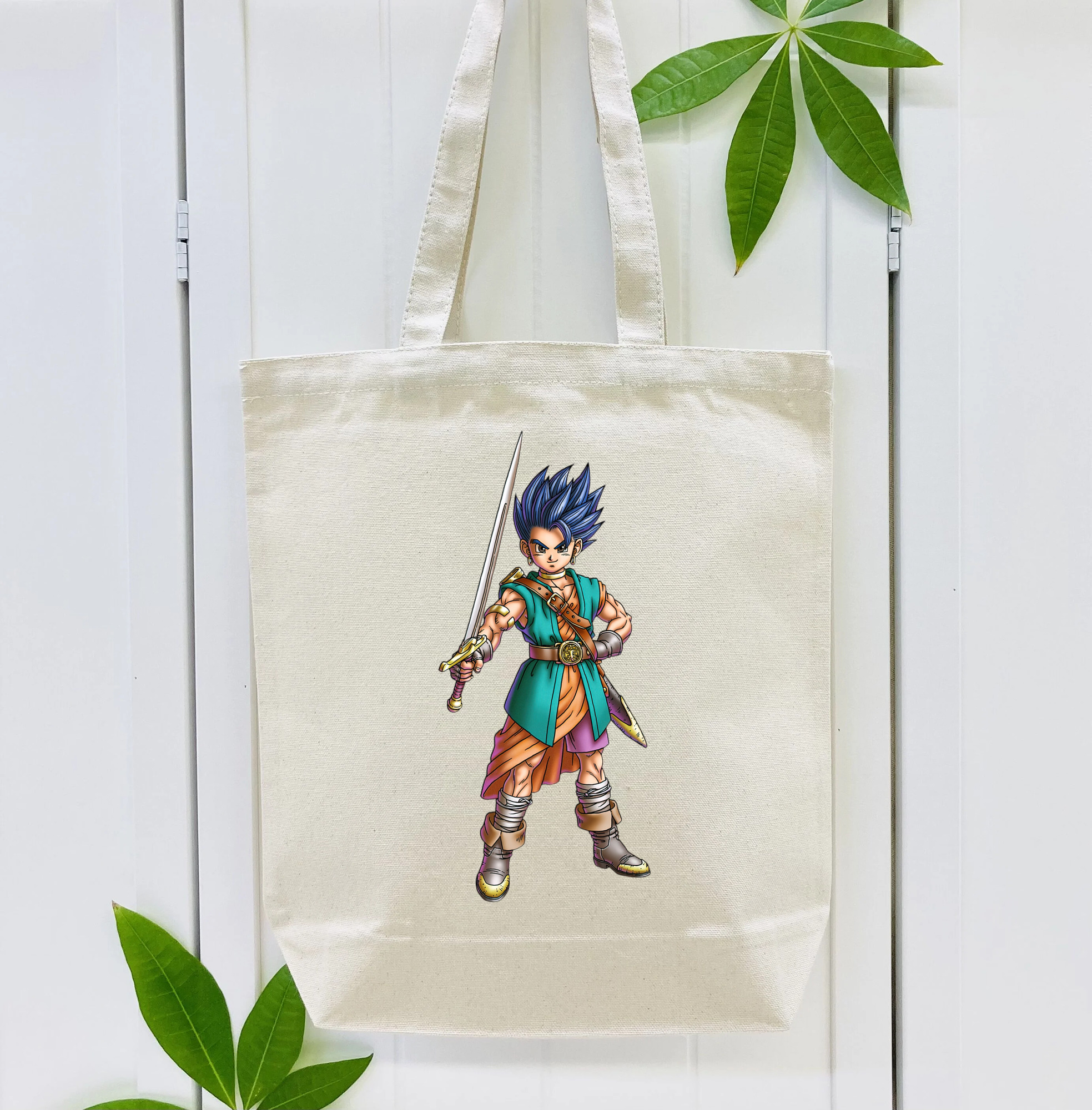 ドラゴンクエスト Doragon Kuesuto Dragon Quest 縦型キャンバス生地手提げバッグ　トートバッグ